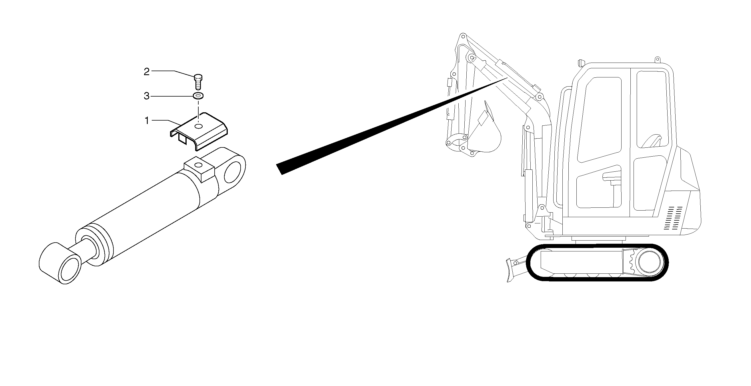 Cylinder rod protection — volvo parts diagram