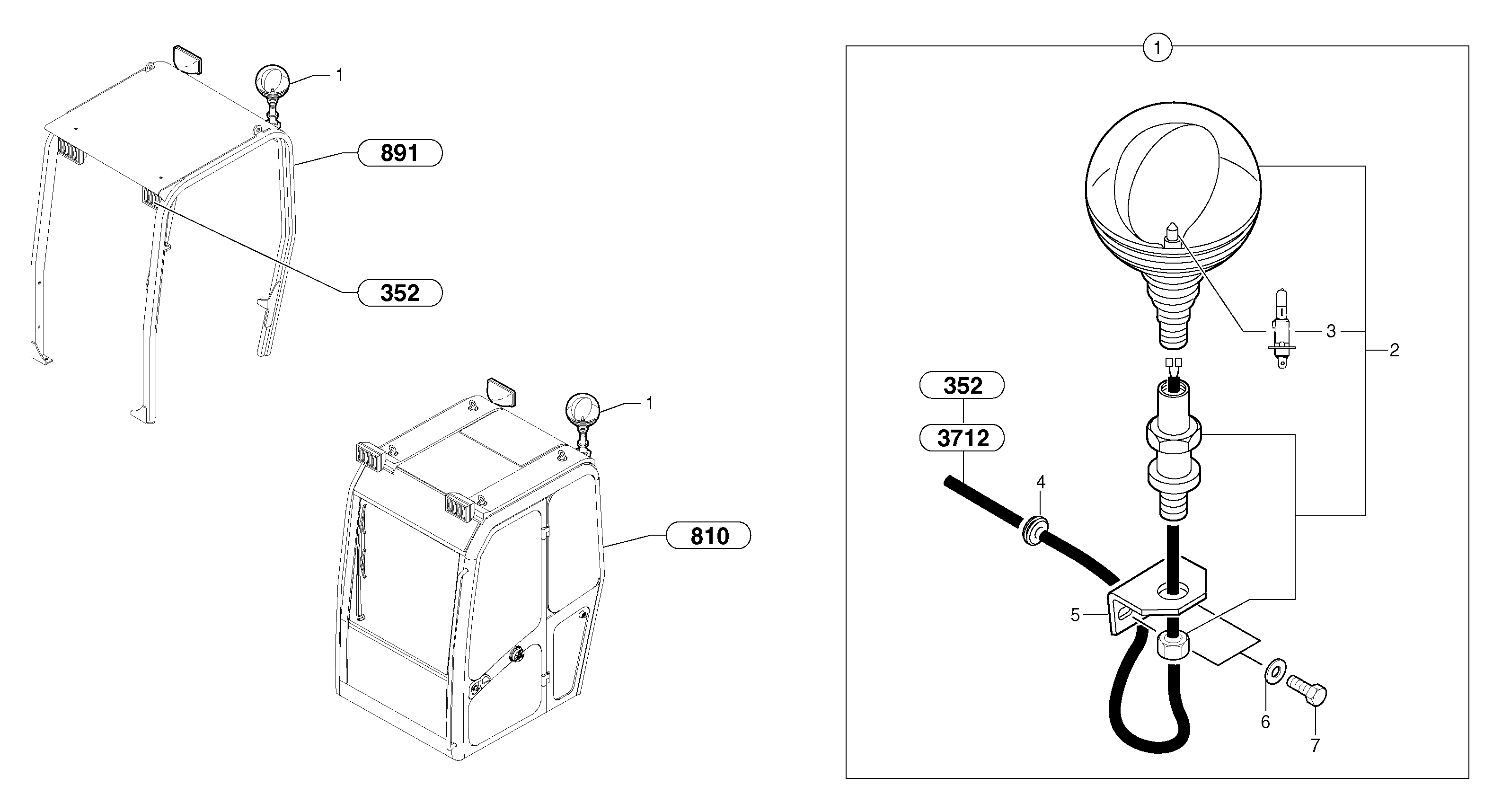 Flashing light — volvo parts diagram