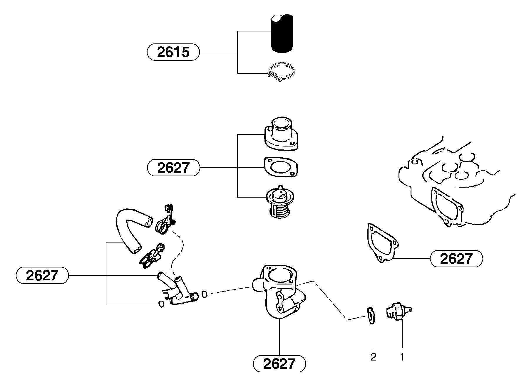 Thermal switch — volvo parts diagram