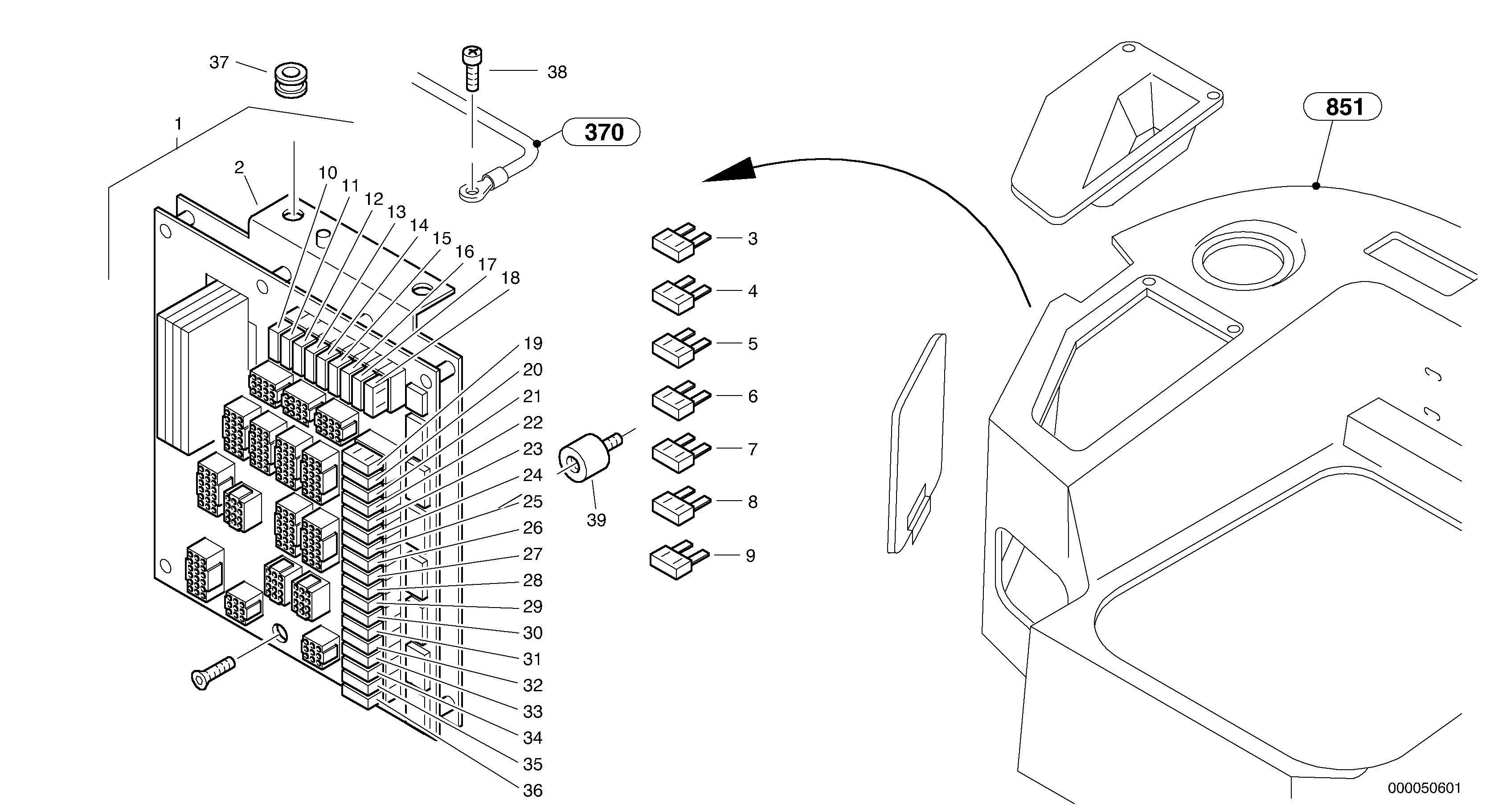 Central computer — volvo parts diagram