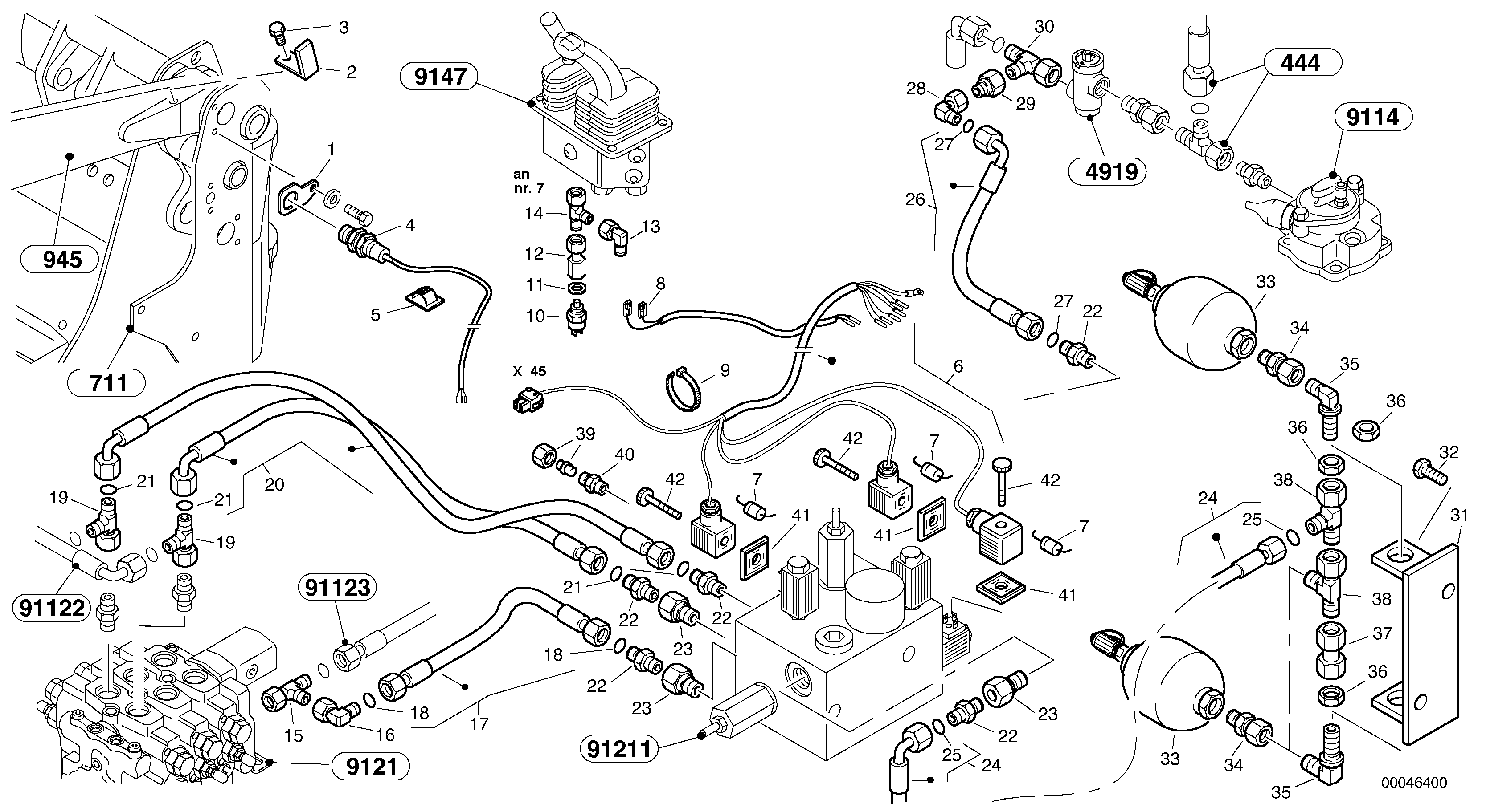 Boom suspension system (BSS) — volvo parts diagram