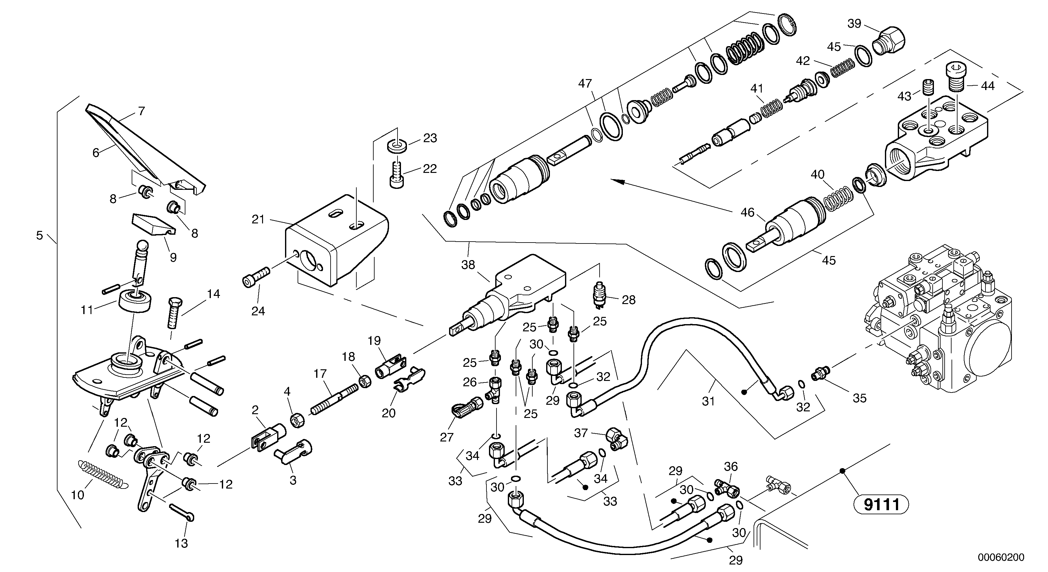 Inch control — volvo parts diagram
