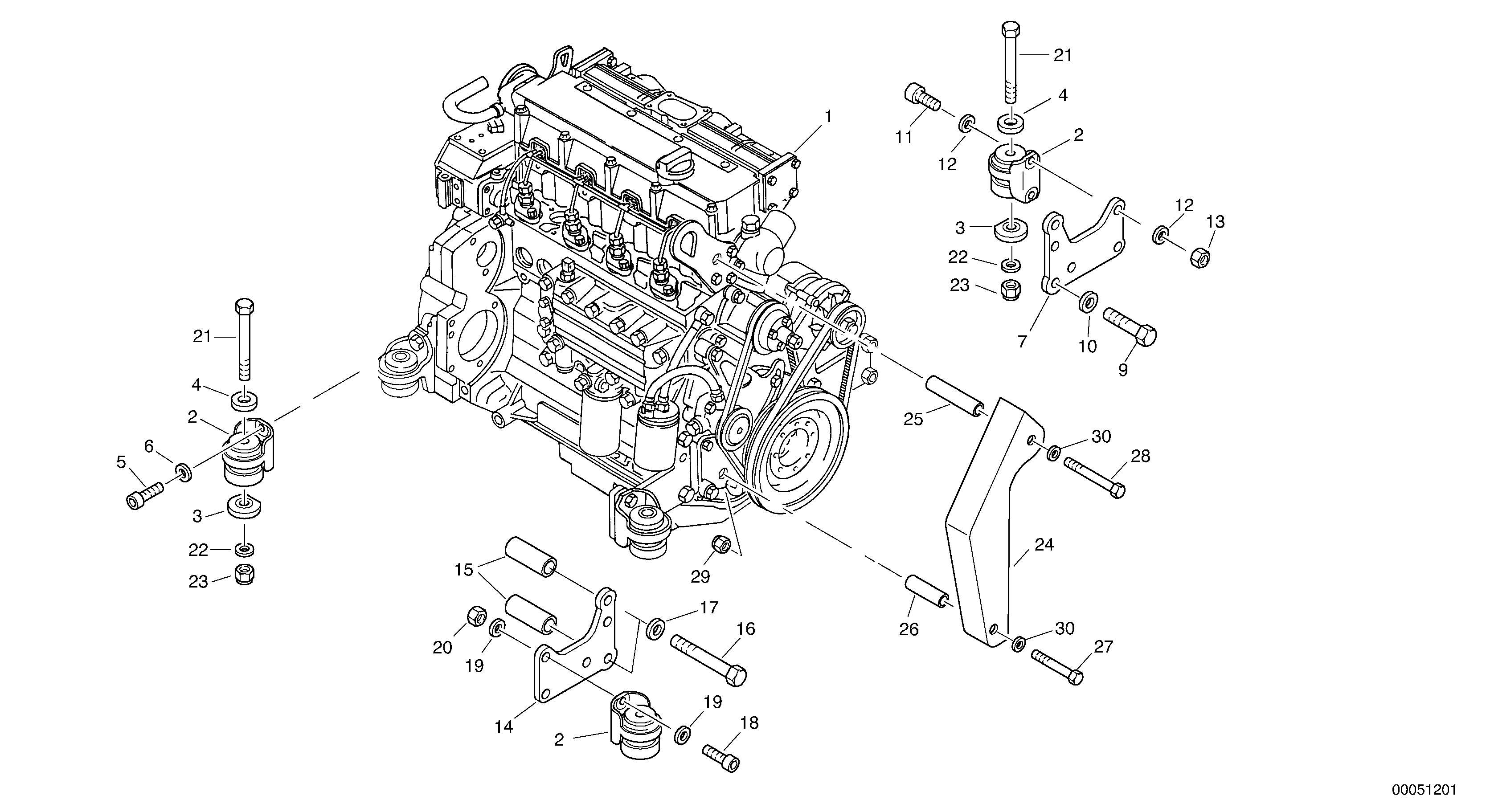Engine assy — volvo parts diagram