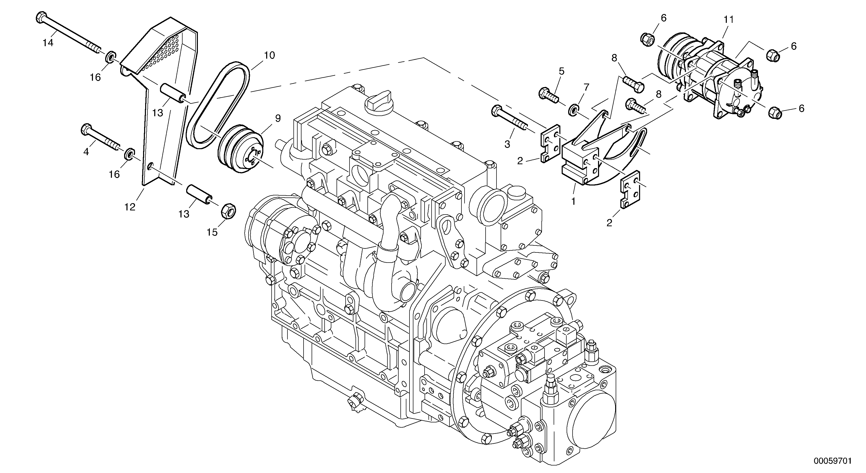 Compressor — volvo parts diagram