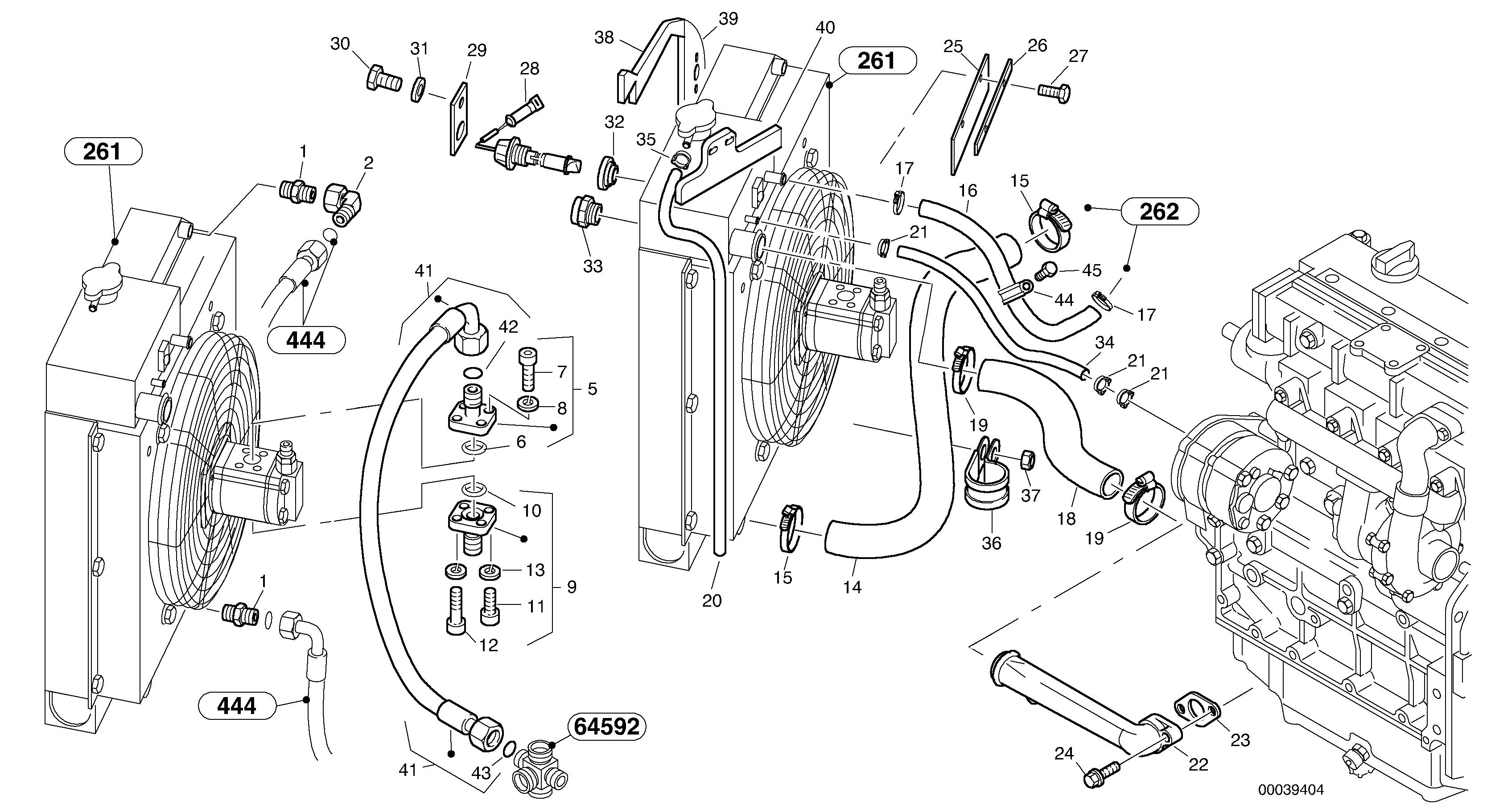 Cooling pipes — volvo parts diagram