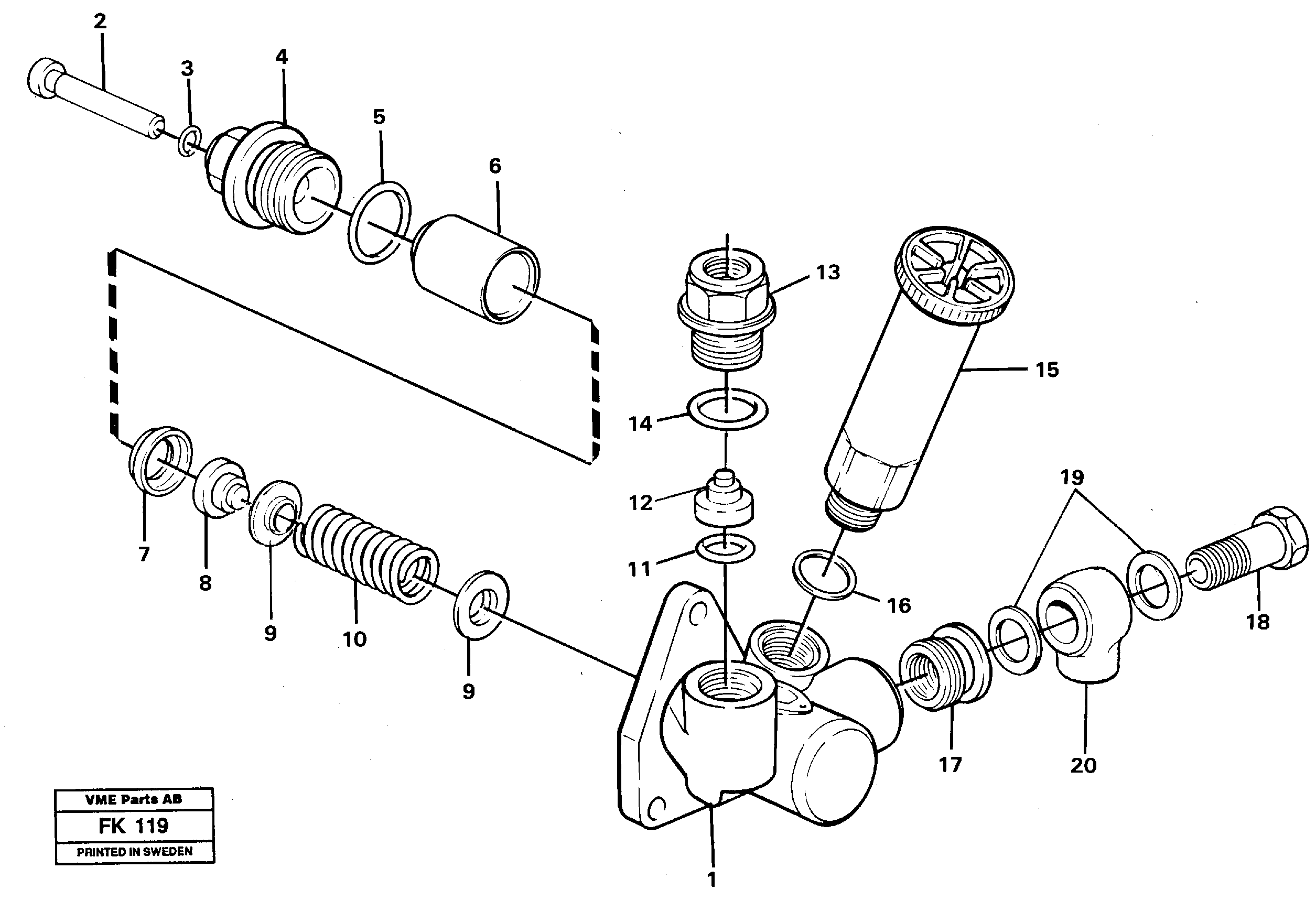 Feed pump  TD 61 GE — volvo parts diagram