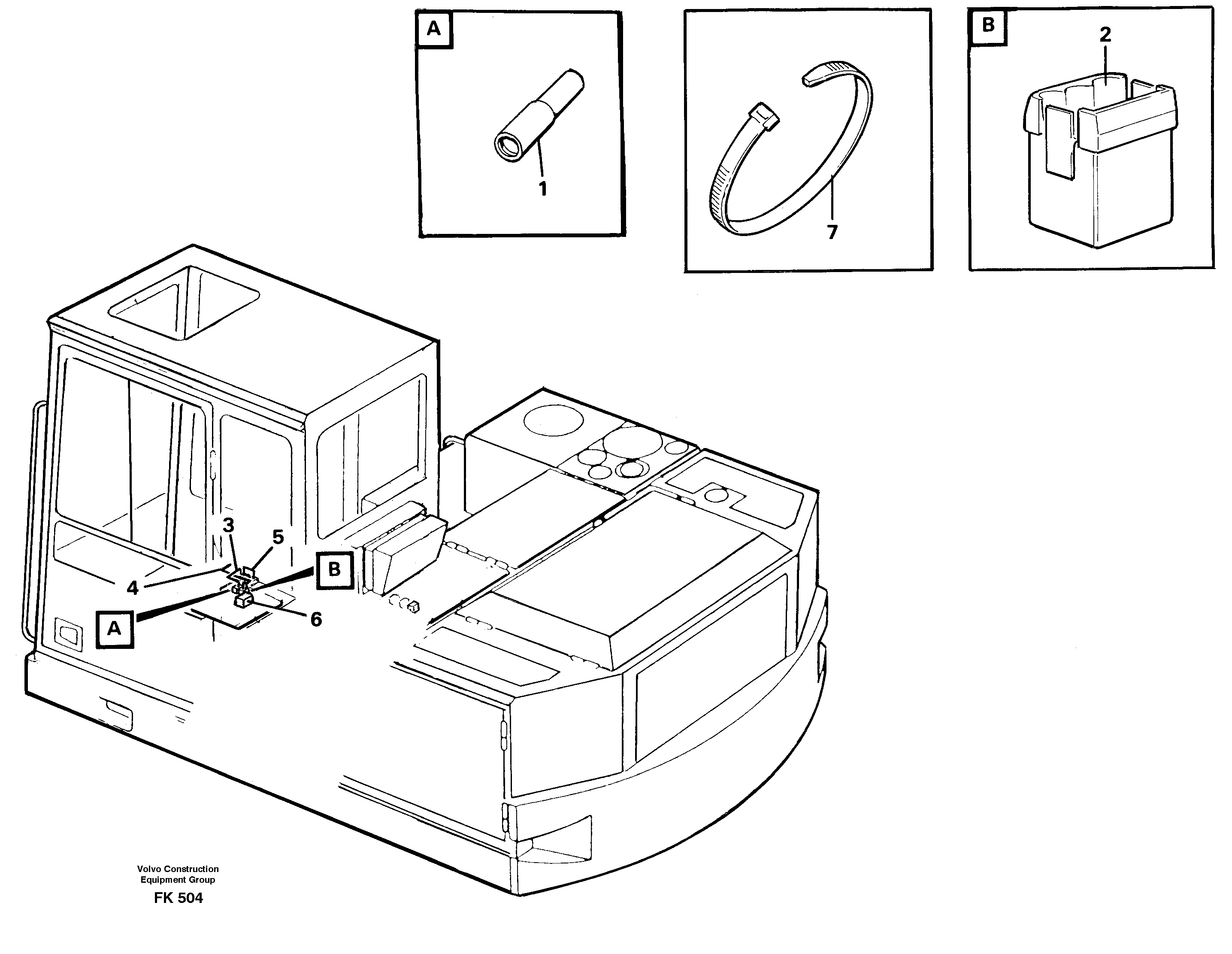Electric installation for hydraulic hammer  14260165 — volvo parts diagram