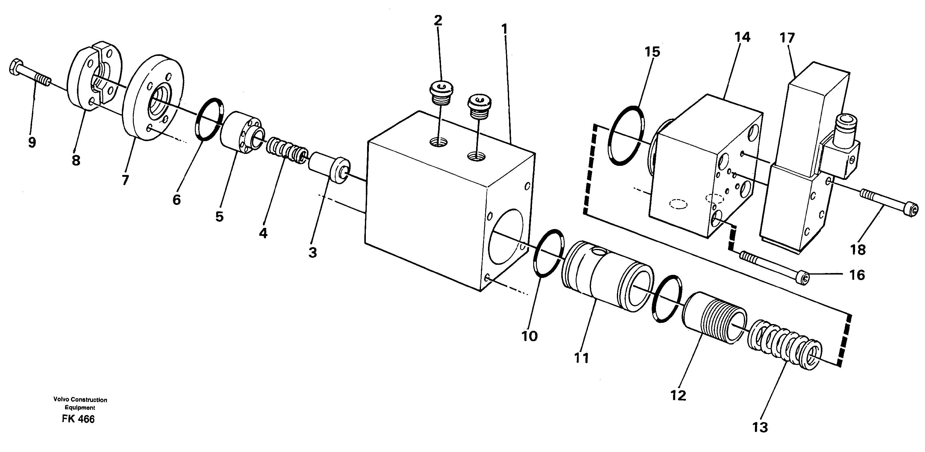 Relief valve — volvo parts diagram