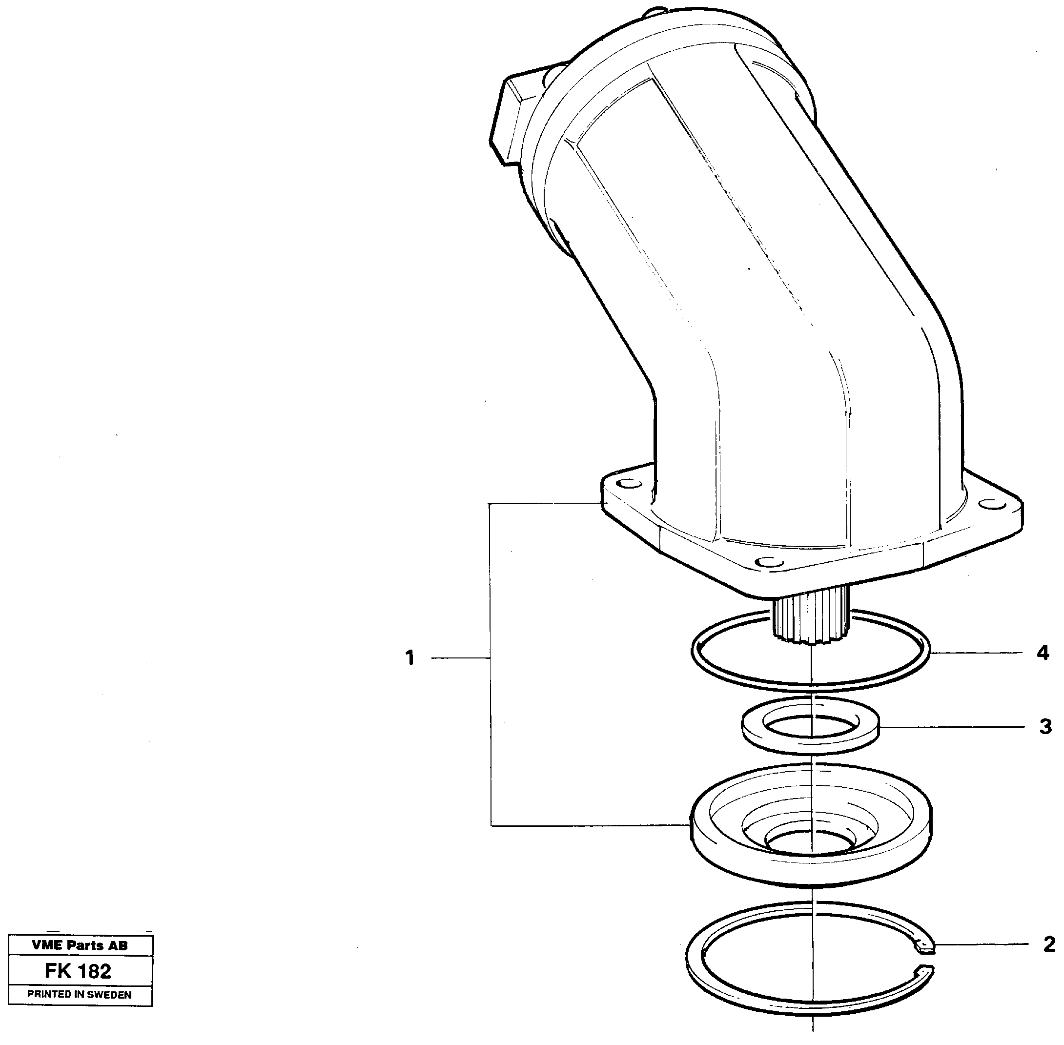 Hydraulic motor, slew — volvo parts diagram
