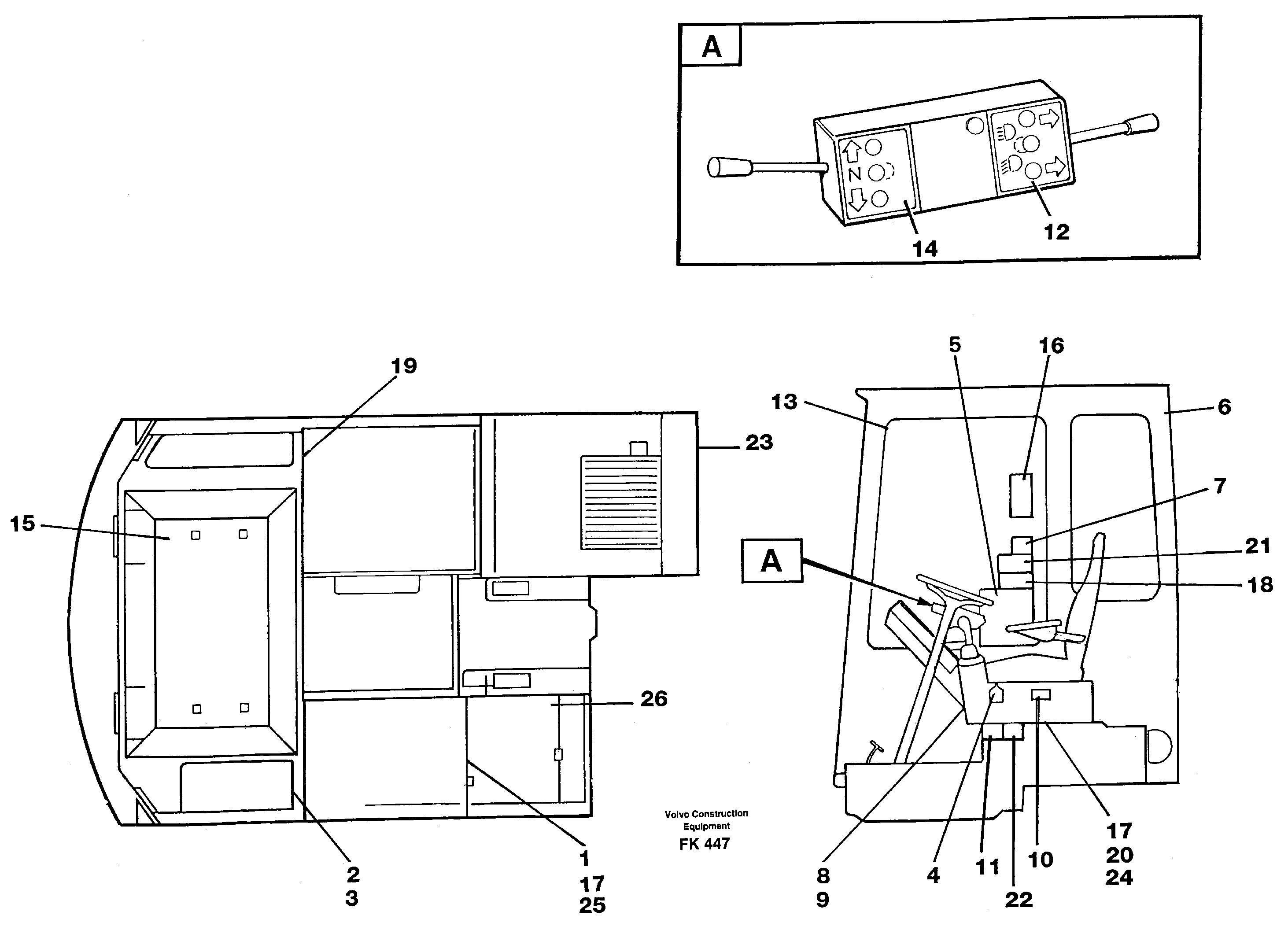 Sign plates and transfer,inner location  Ser no 2684- — volvo parts diagram