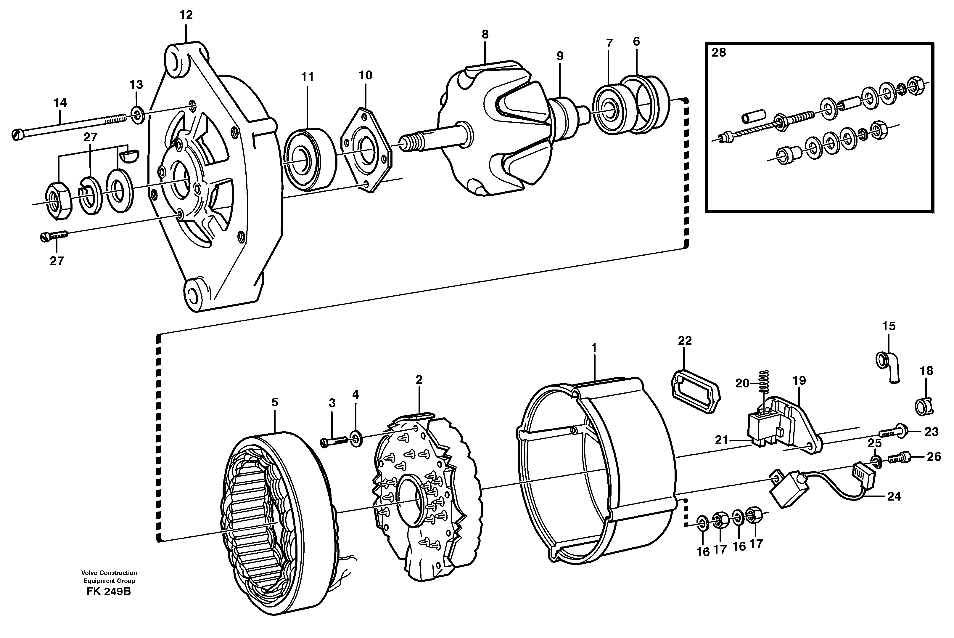 Alternator — volvo parts diagram