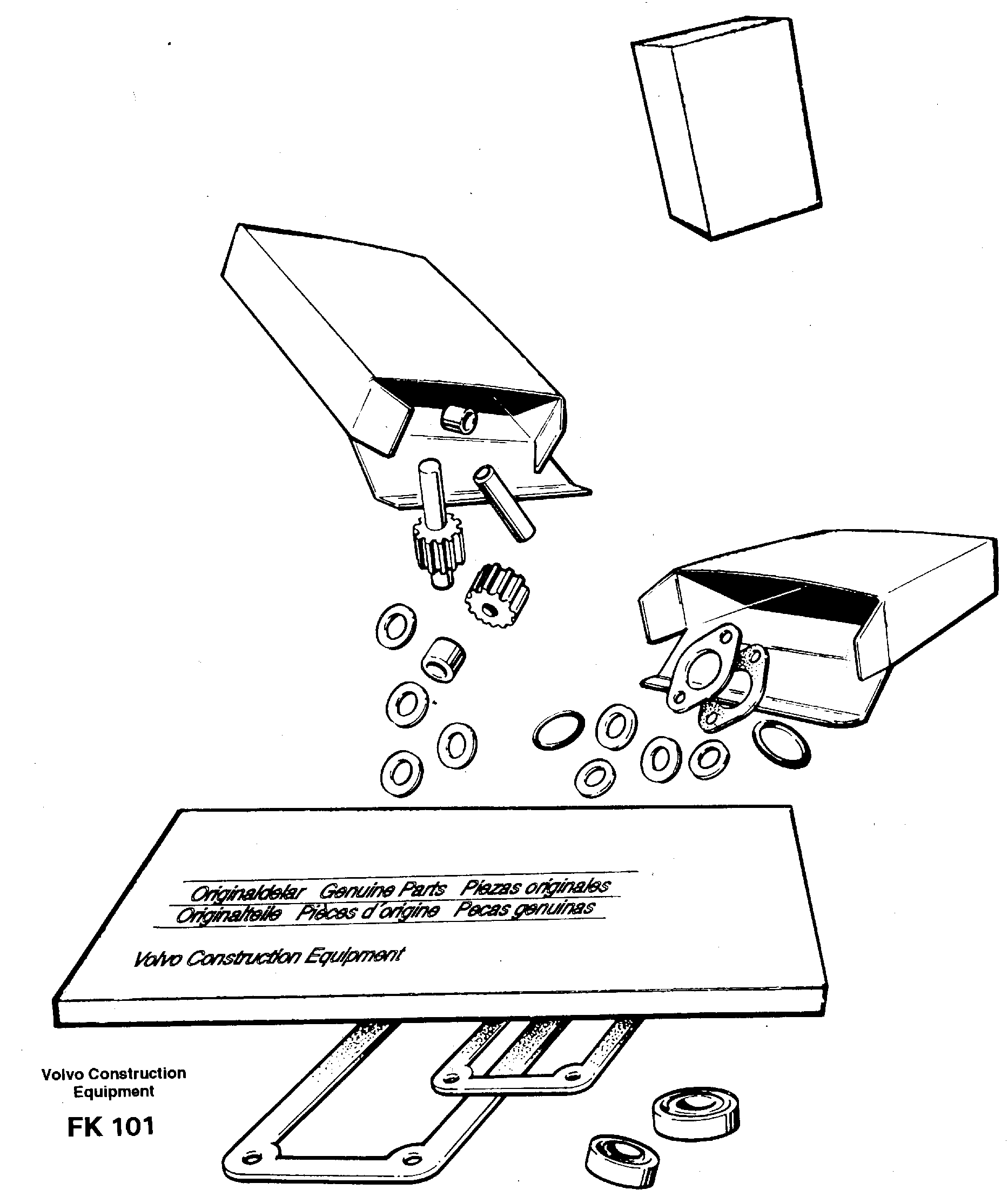 Repair kits for engine — volvo parts diagram
