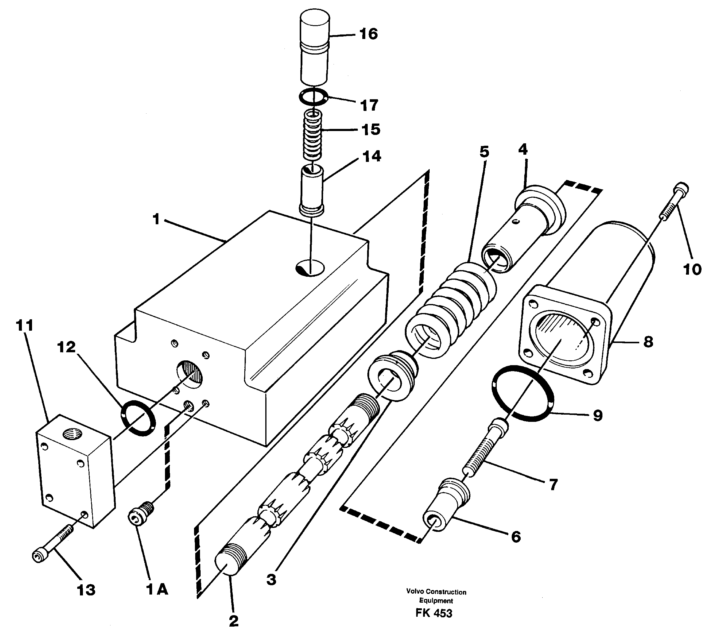 Four-way valve — volvo parts diagram