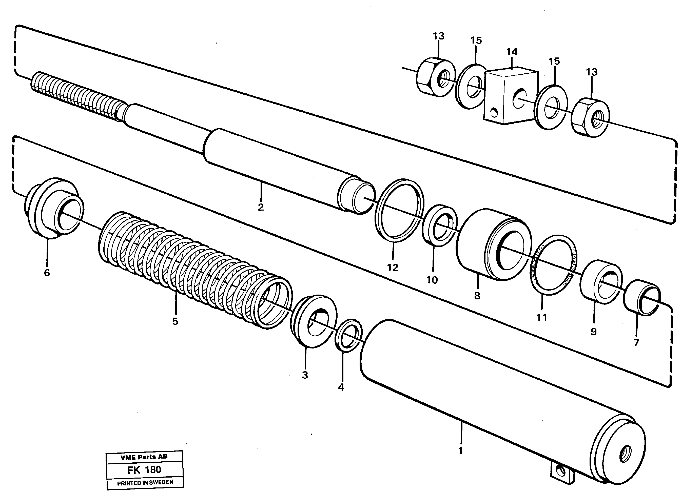Spring cylinder — volvo parts diagram