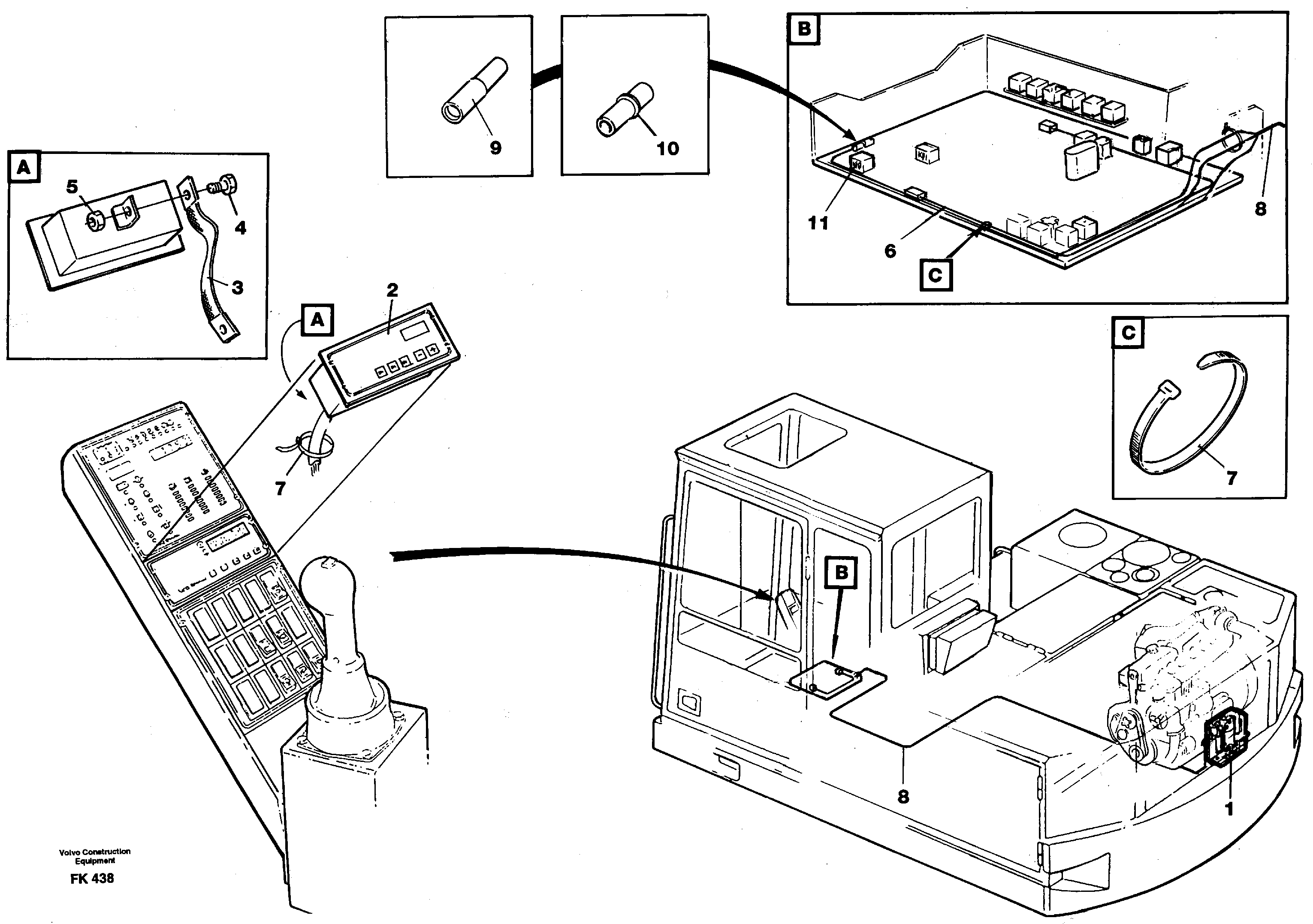 Electric installation, diesel heater.  14264206 — volvo parts diagram