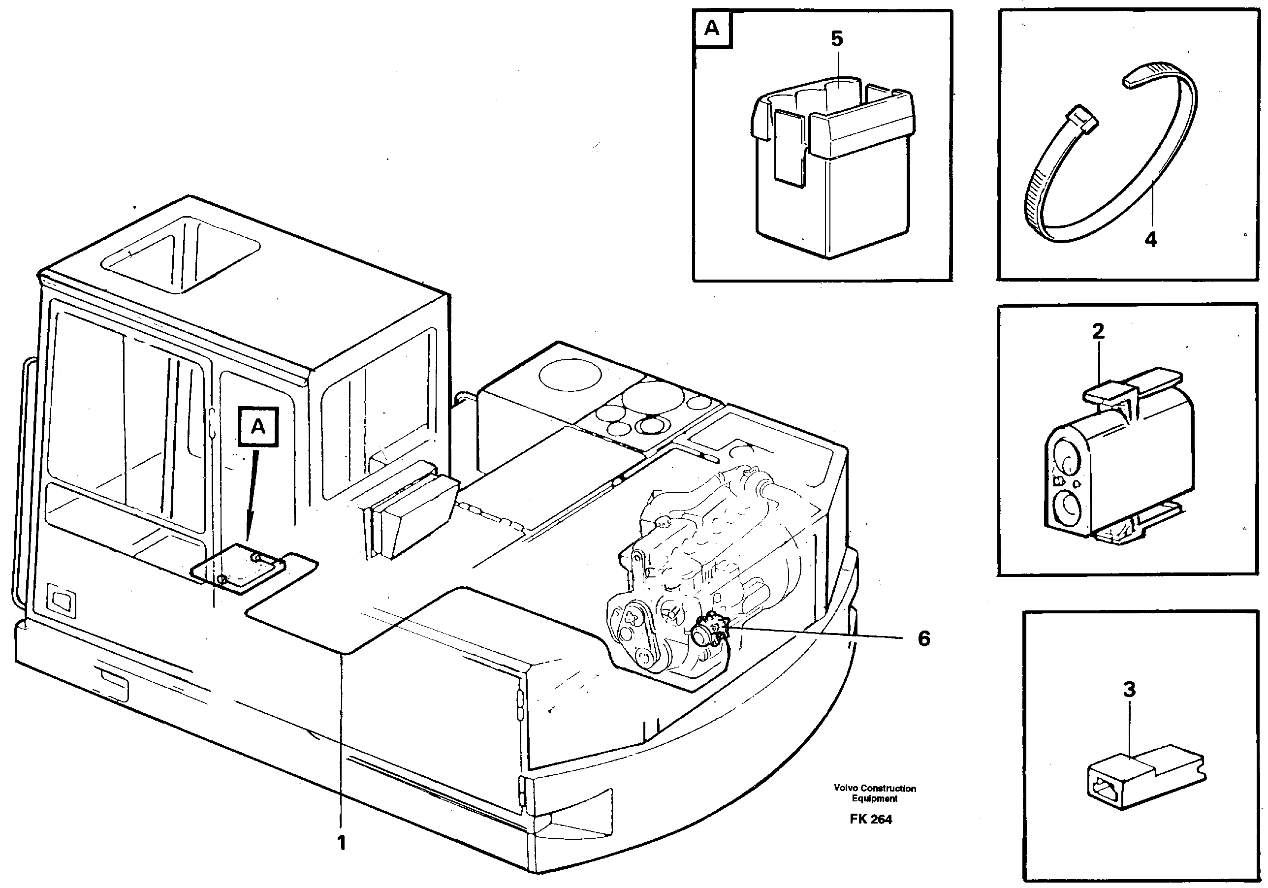 Electric installation for Compressor  14262458 — volvo parts diagram