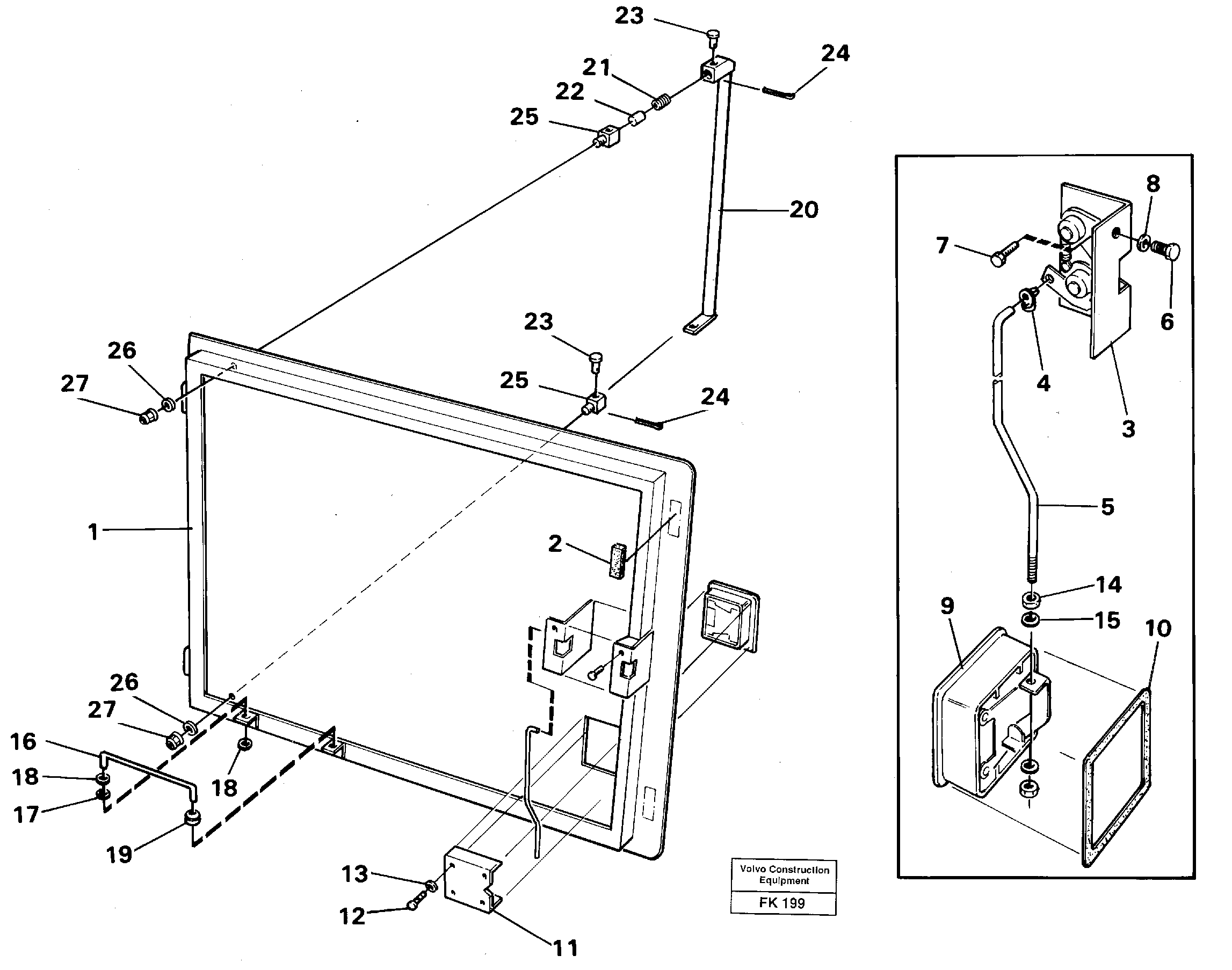 Door, valve housing — volvo parts diagram