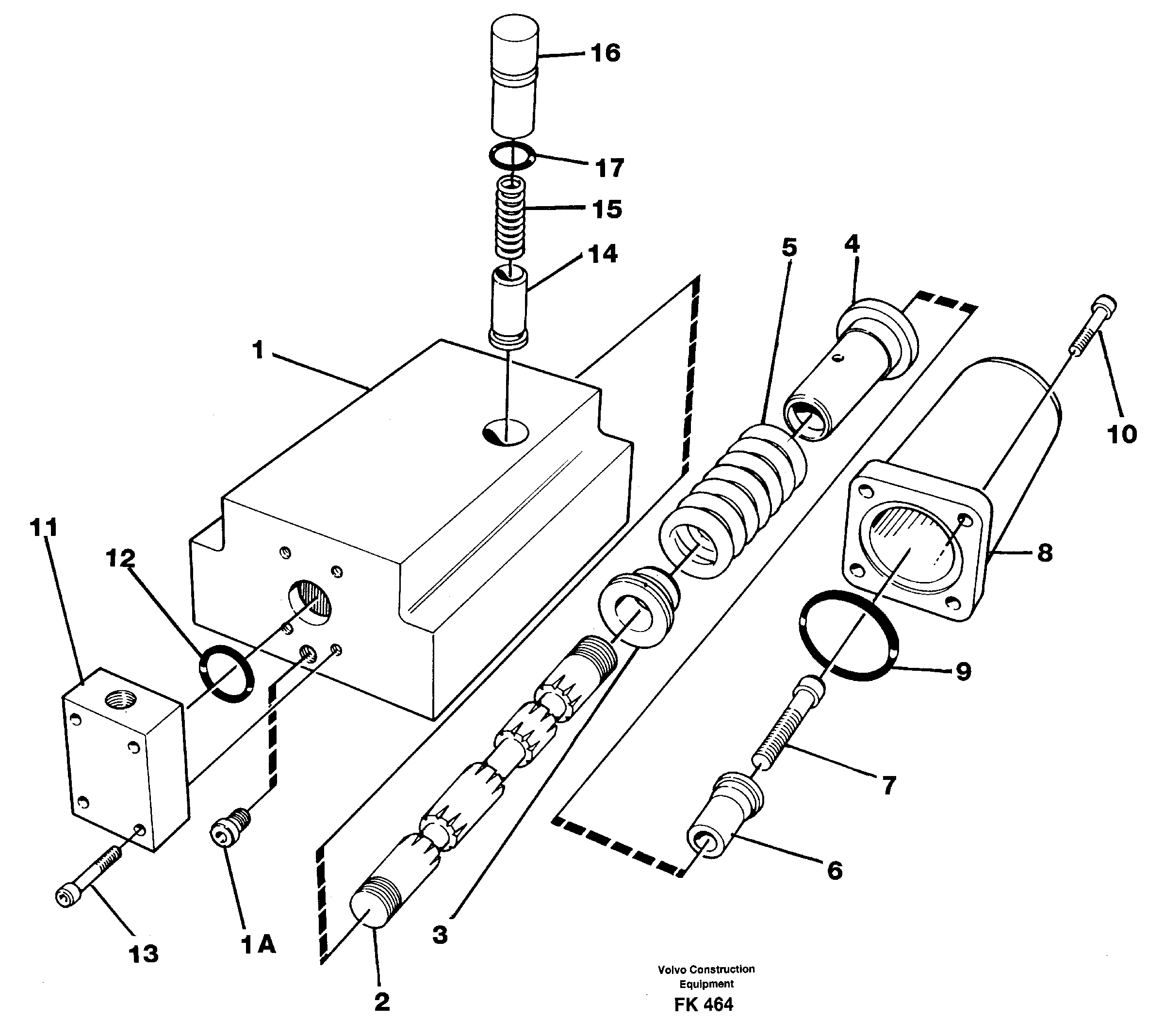 Four-way valve — volvo parts diagram