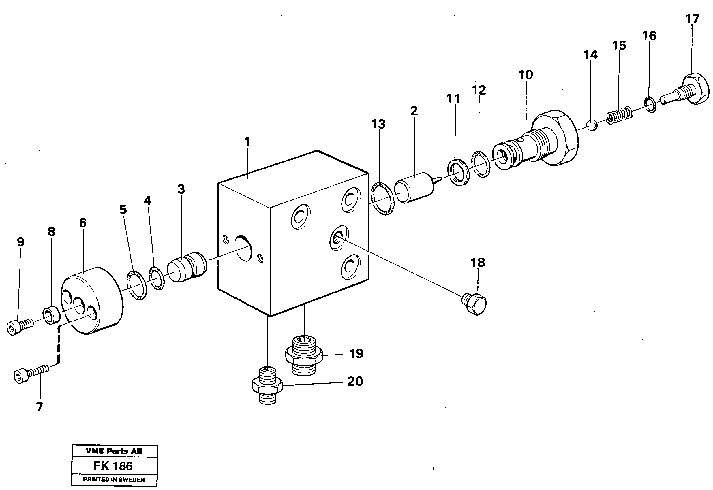 Axle locking system — volvo parts diagram