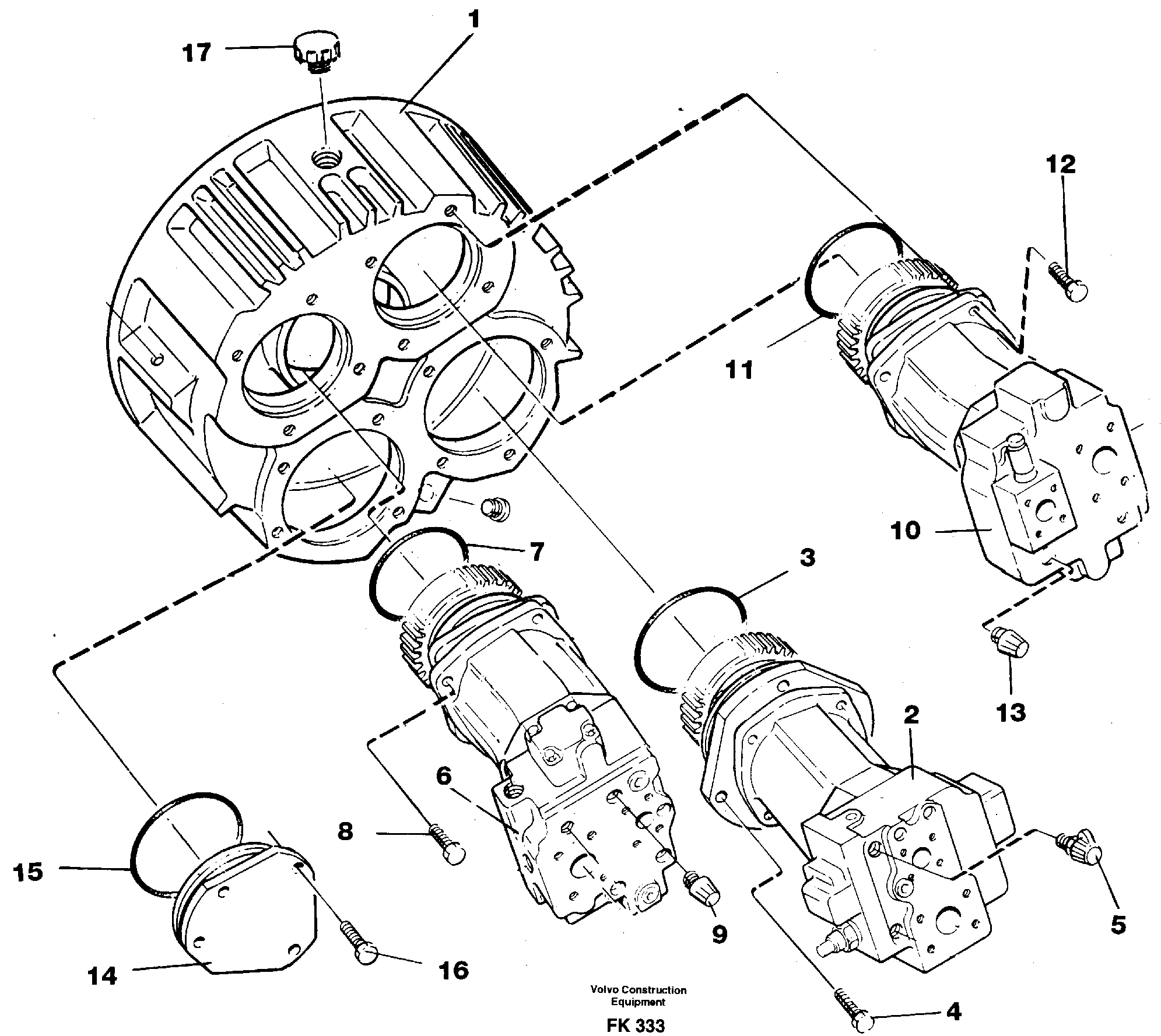 Pump installation — volvo parts diagram