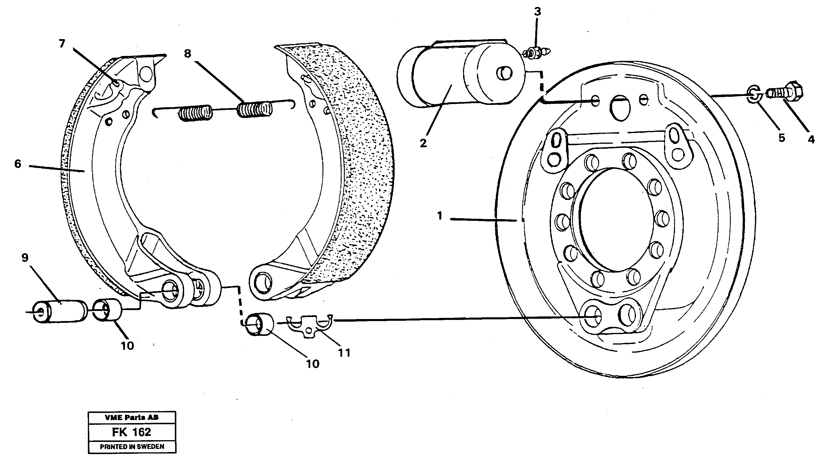Brake — volvo parts diagram