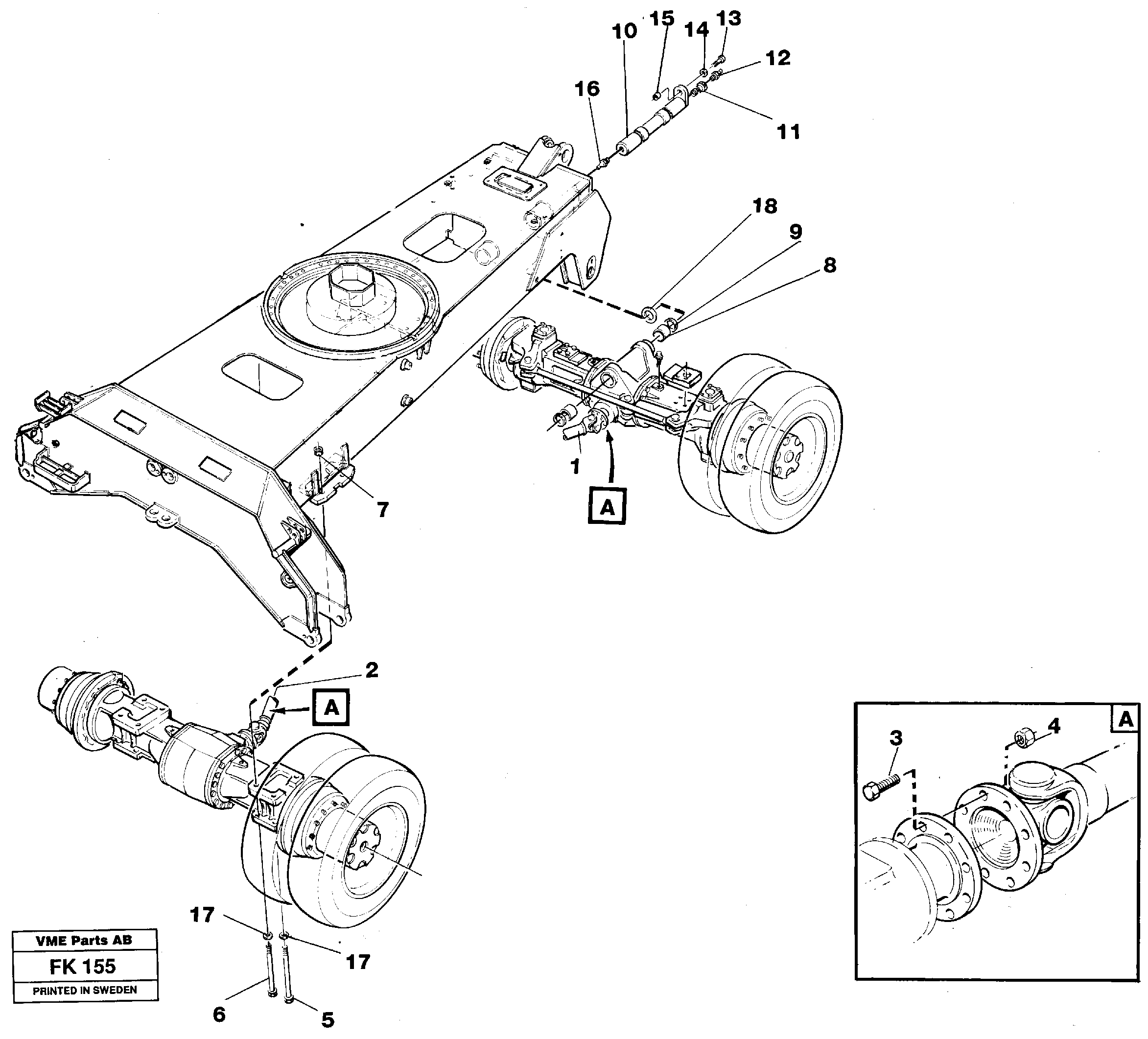 Propeller shafts Mounting — volvo parts diagram