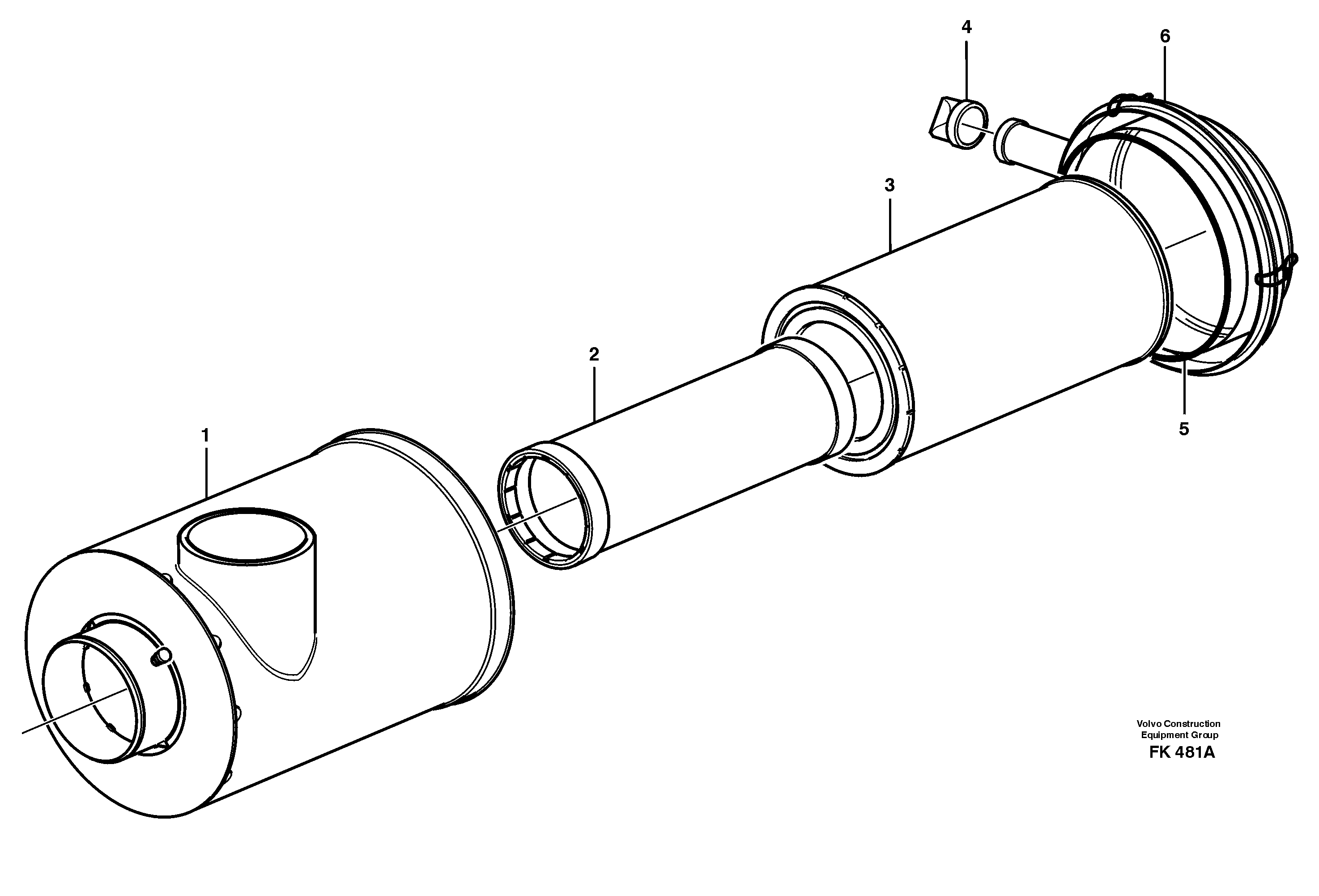 Air filter — volvo parts diagram