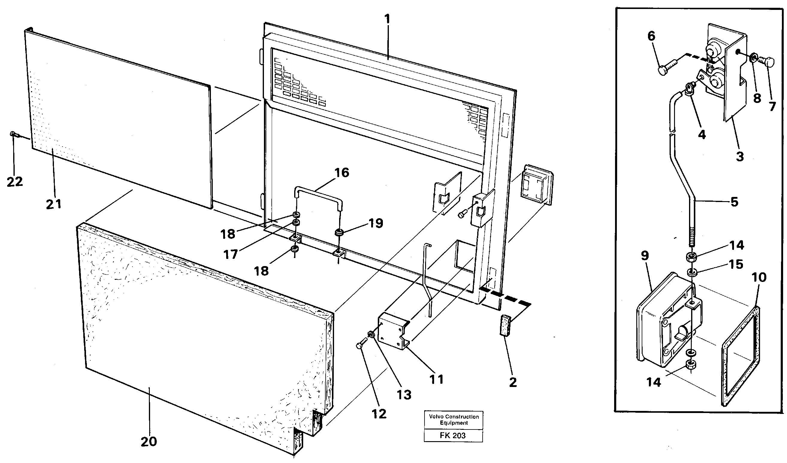 Door, tank pumps — volvo parts diagram