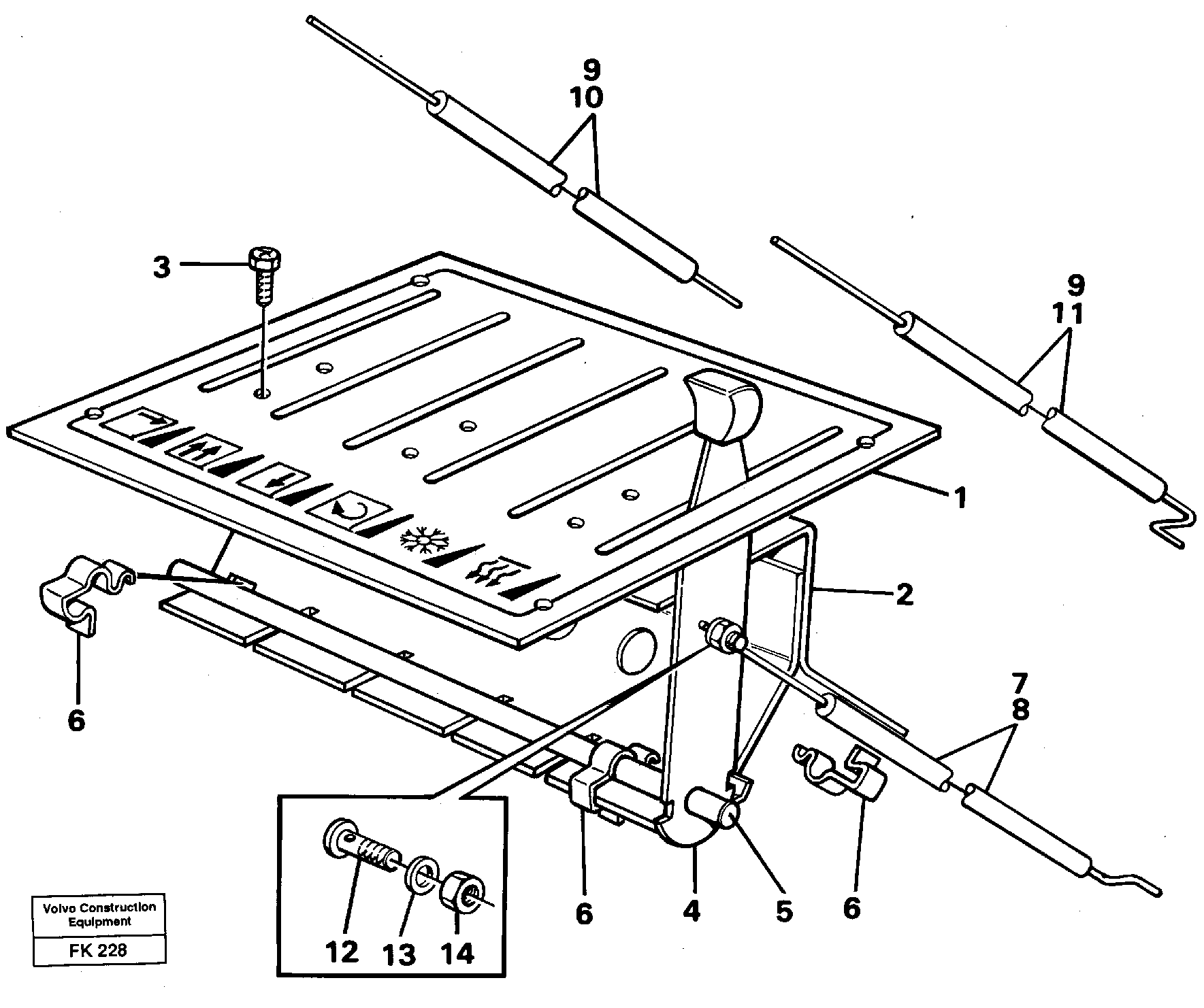 Heater control — volvo parts diagram