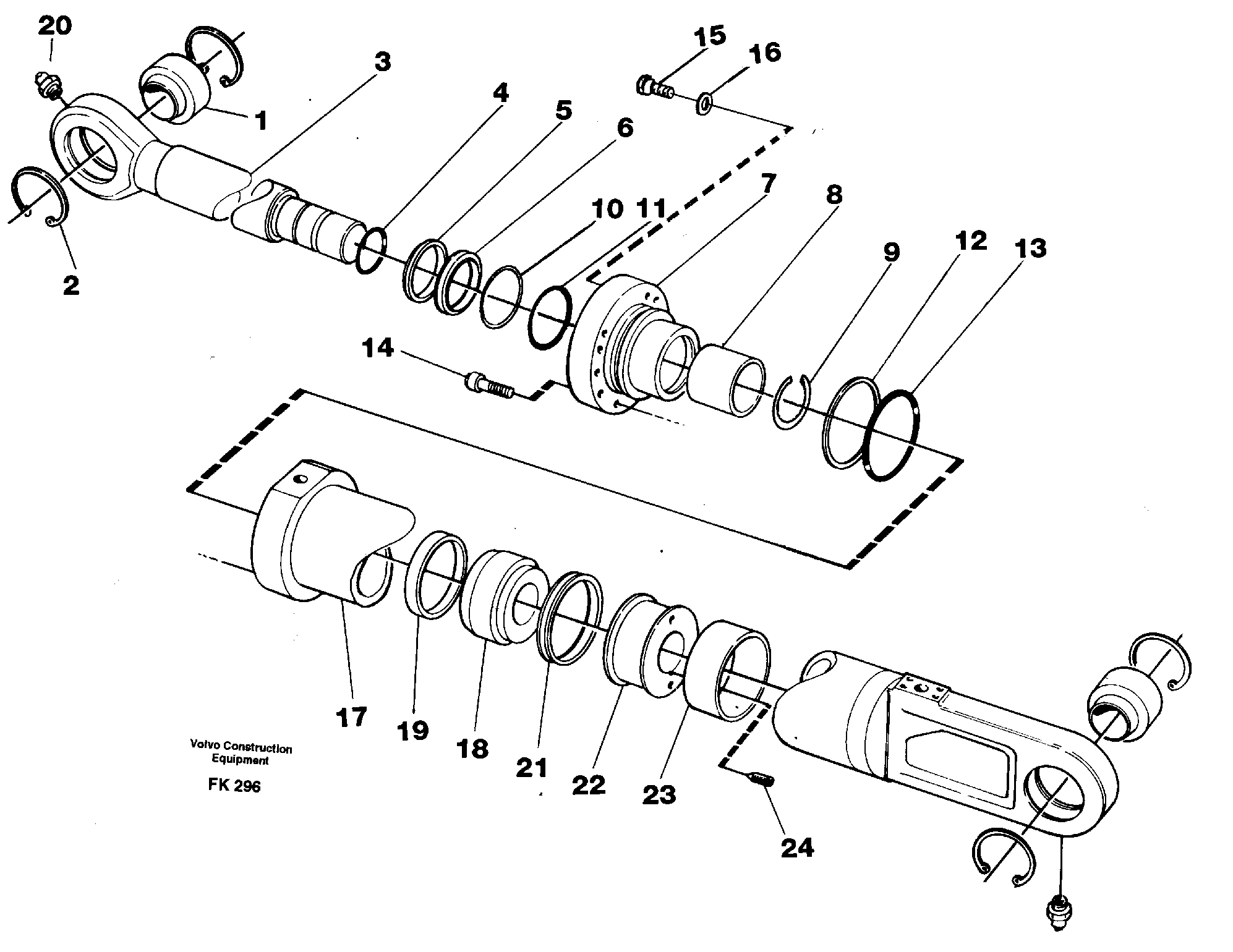 Knuckle cylinder — volvo parts diagram