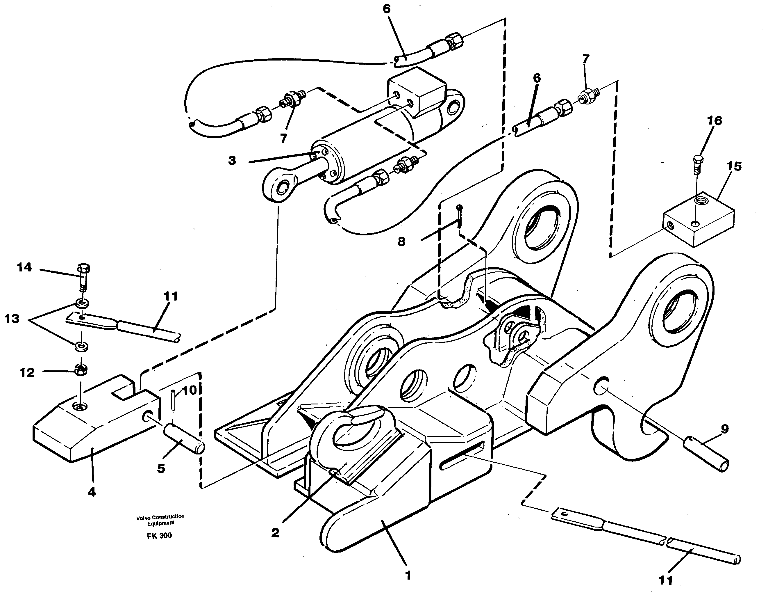 Quickfit, hydraulic  14255327 — volvo parts diagram
