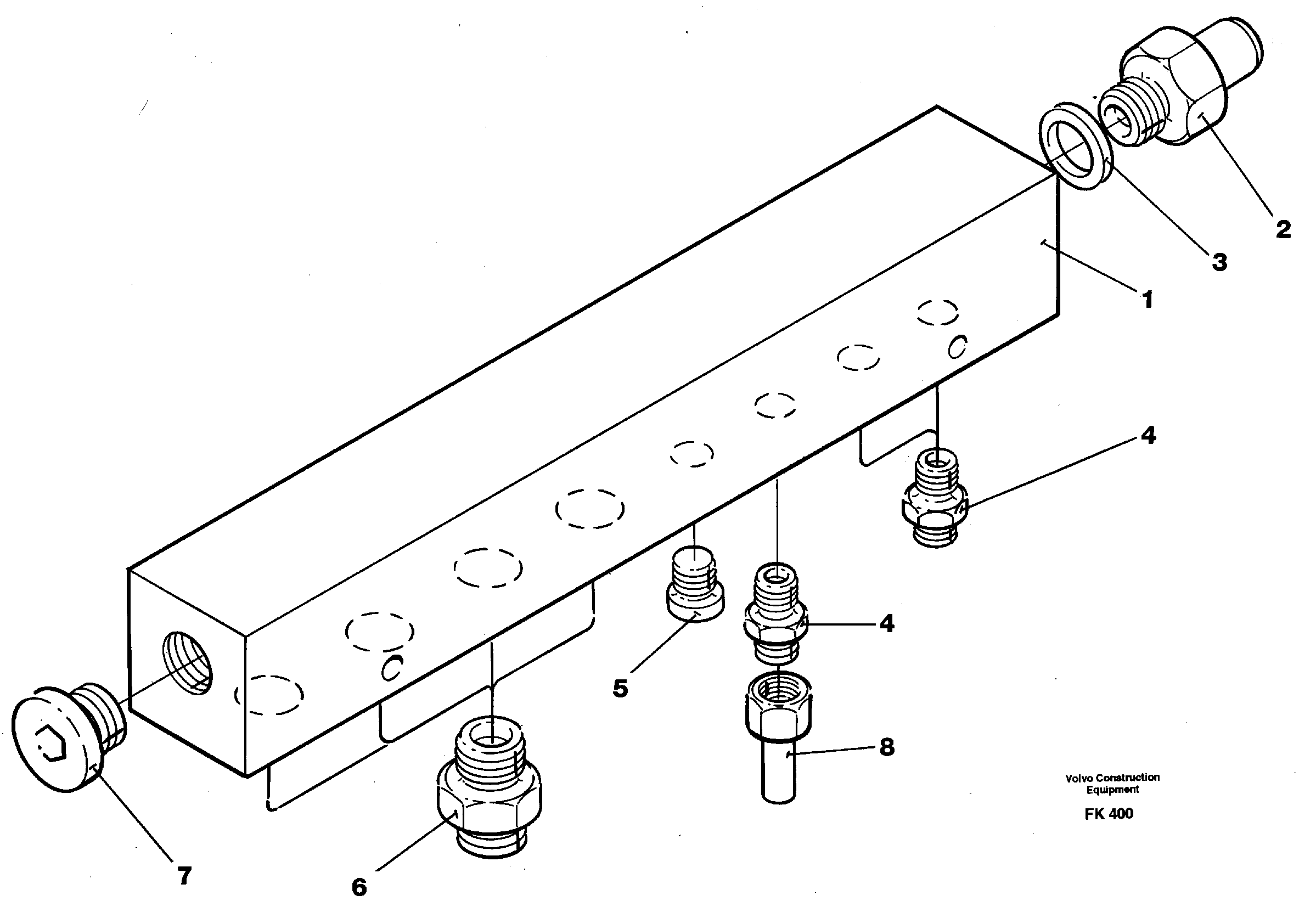 Connection board — volvo parts diagram