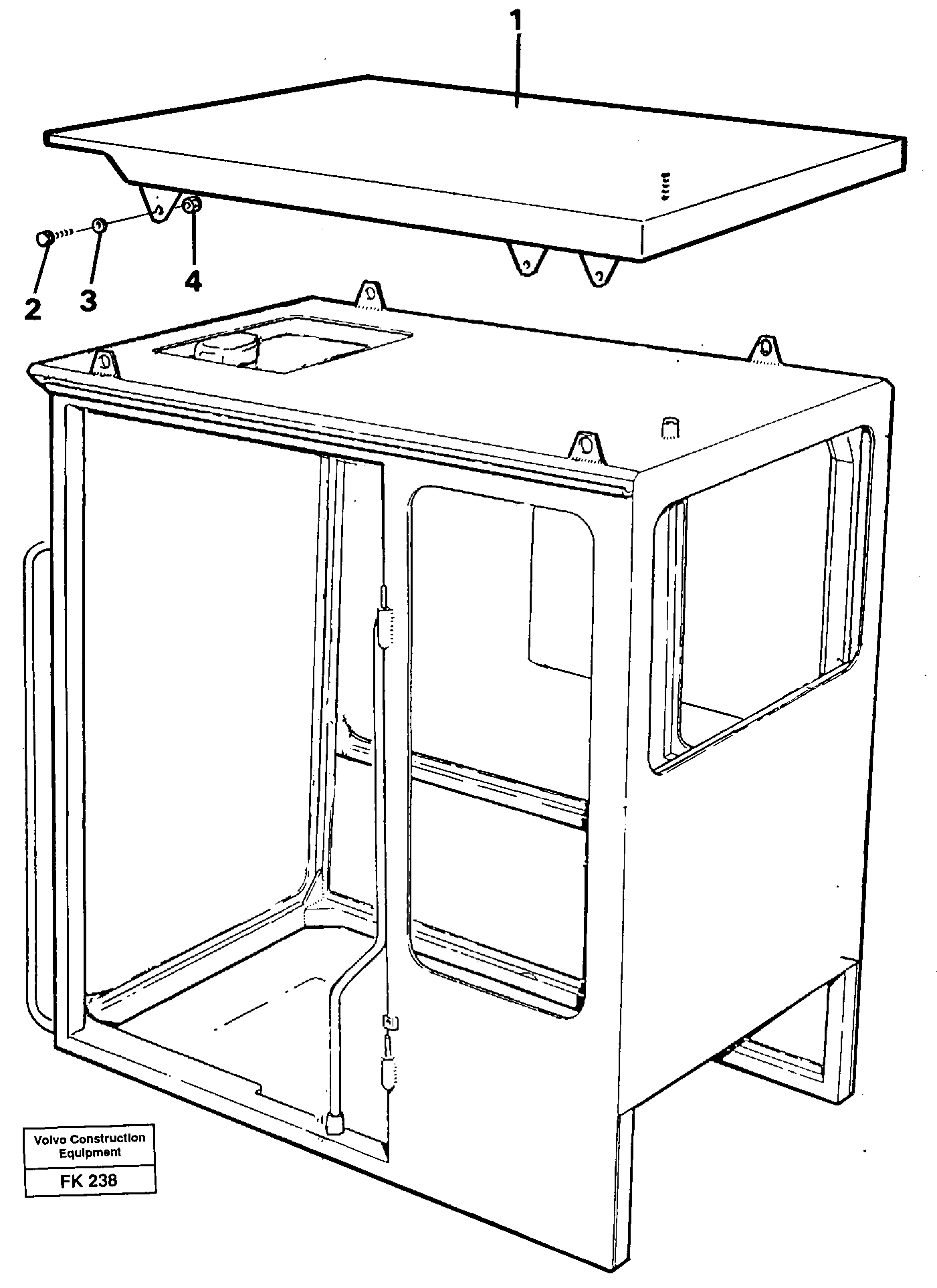 Tropic roof  14244816 — volvo parts diagram