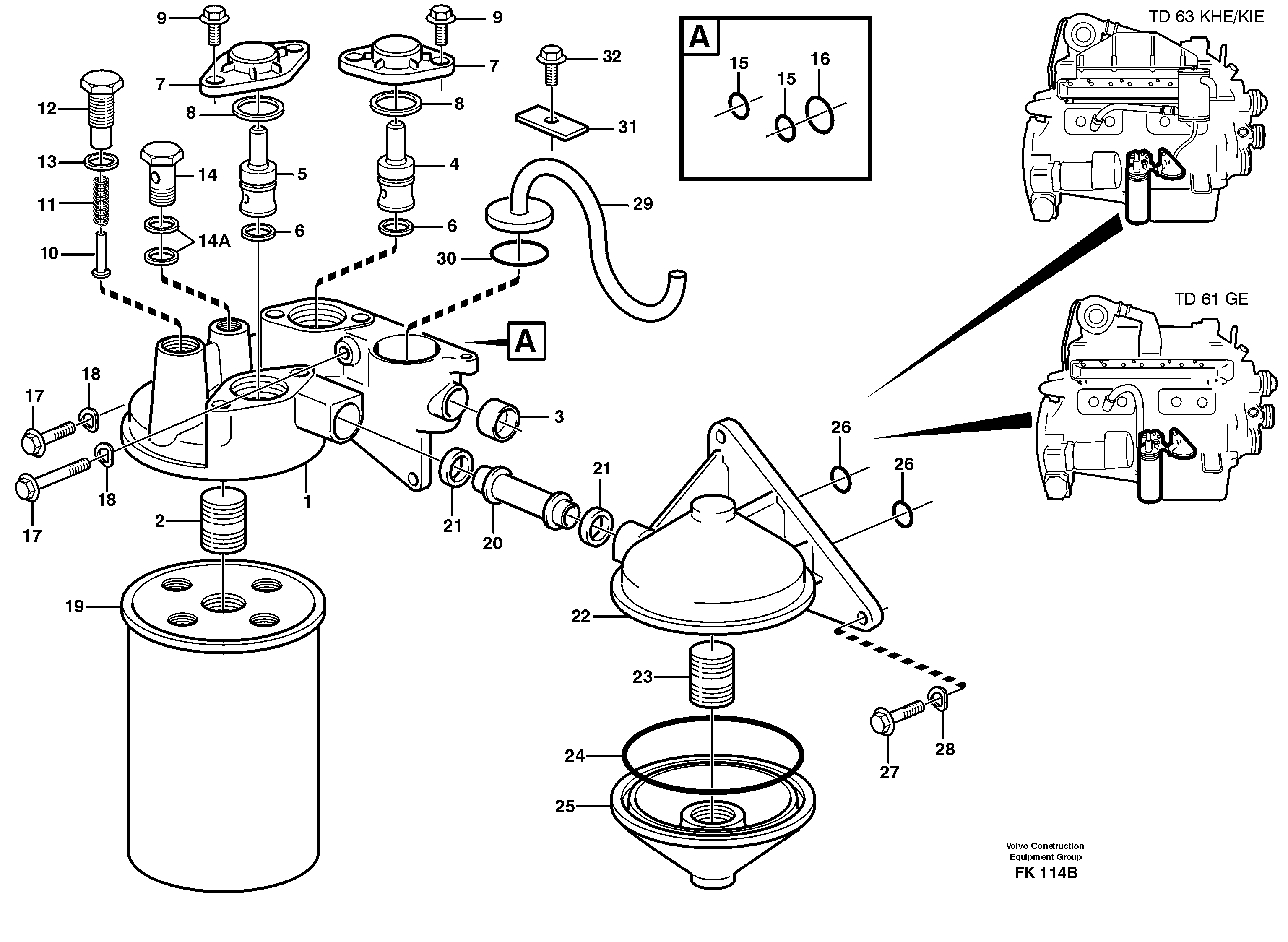 Oil filter — volvo parts diagram