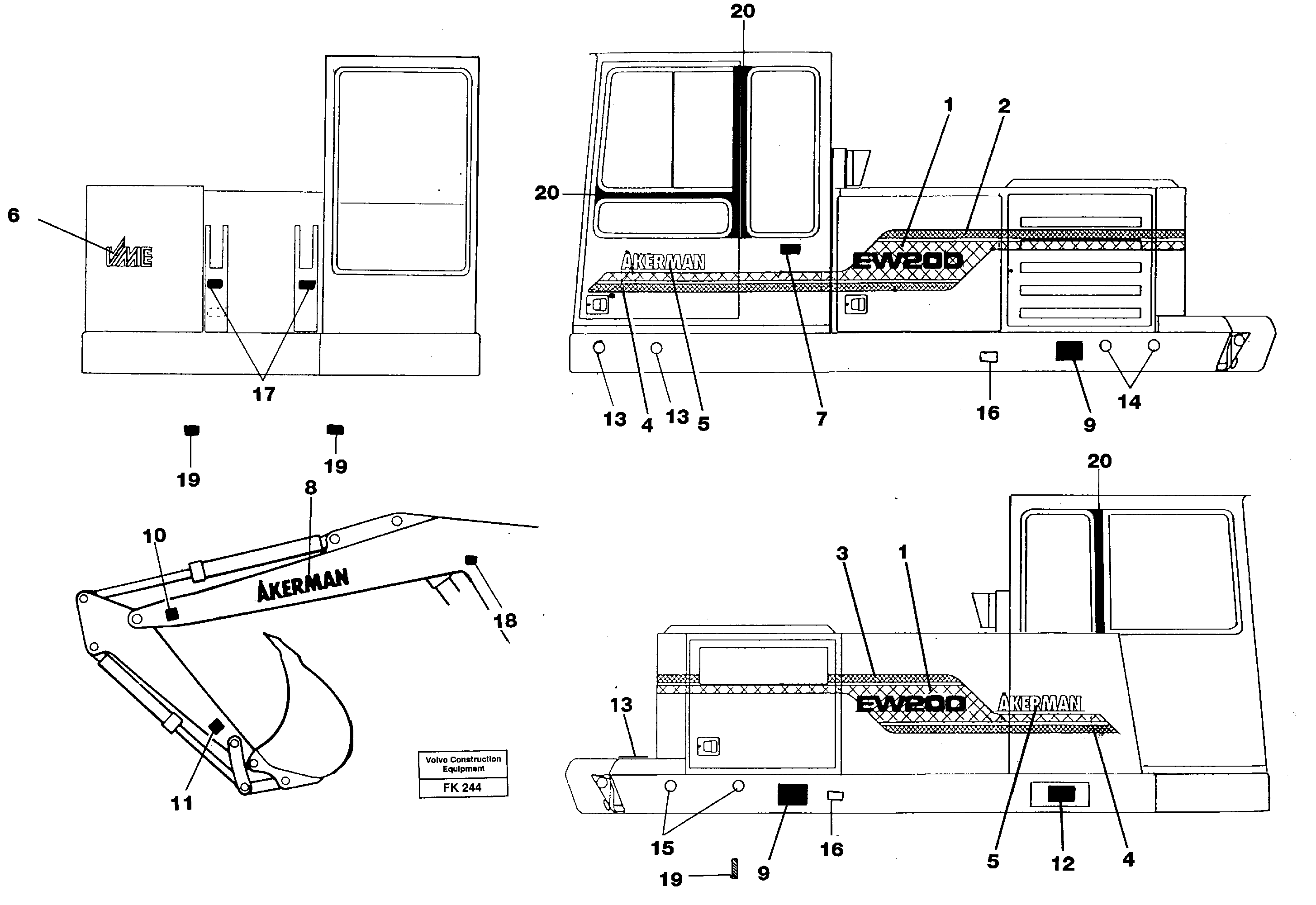 Sign plates and decals  SER NO -2683 — volvo parts diagram