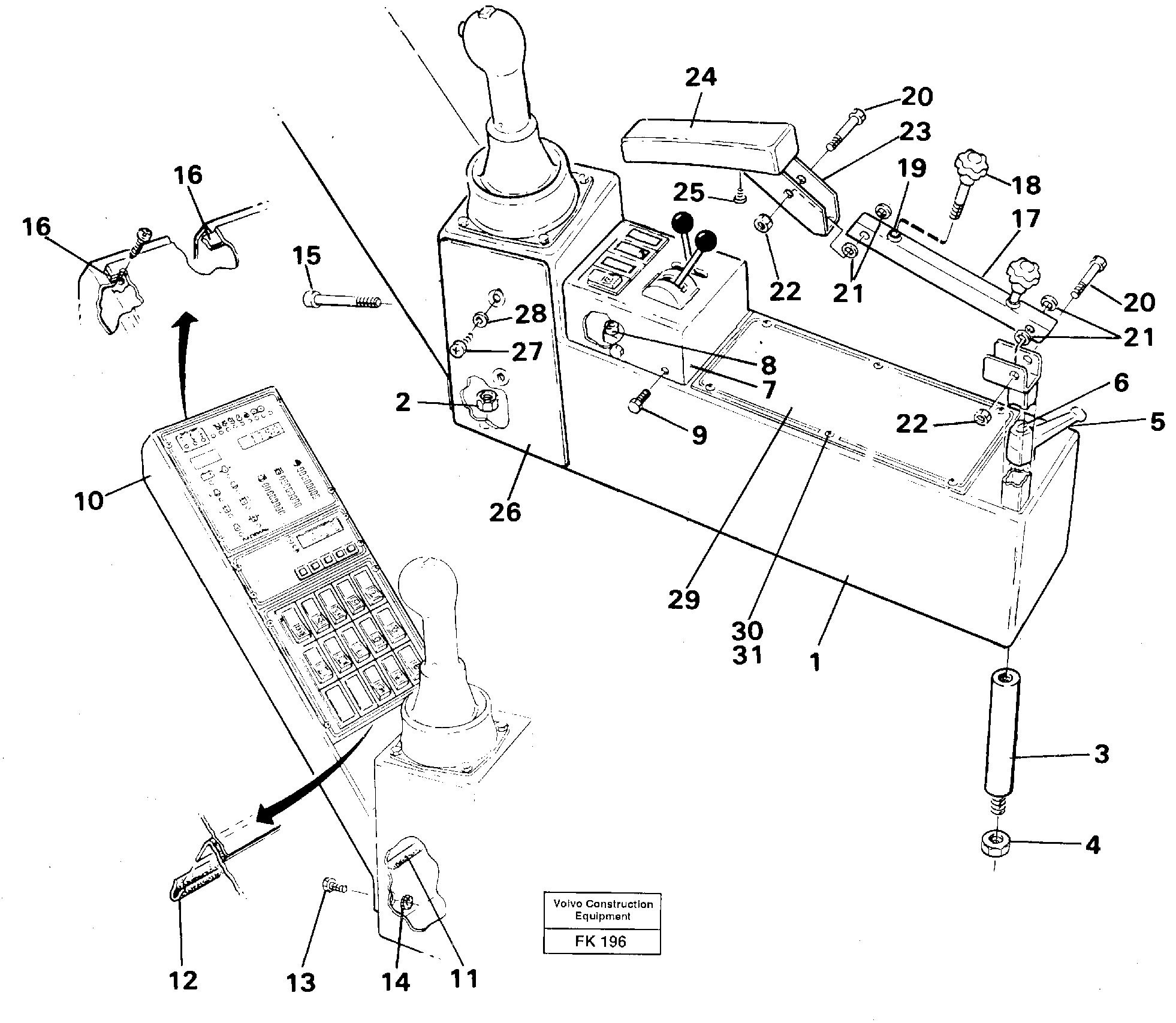Side panel right — volvo parts diagram