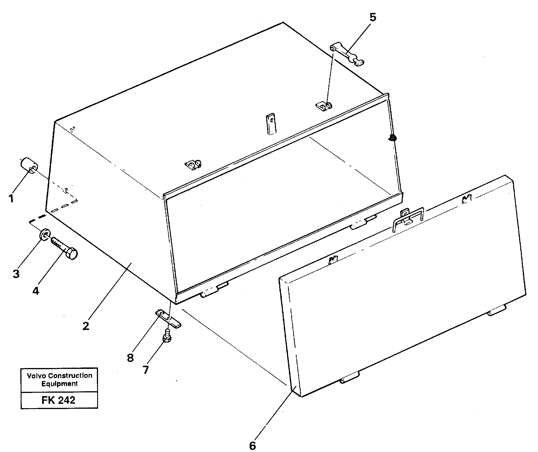 Toolbox  14244250 — volvo parts diagram