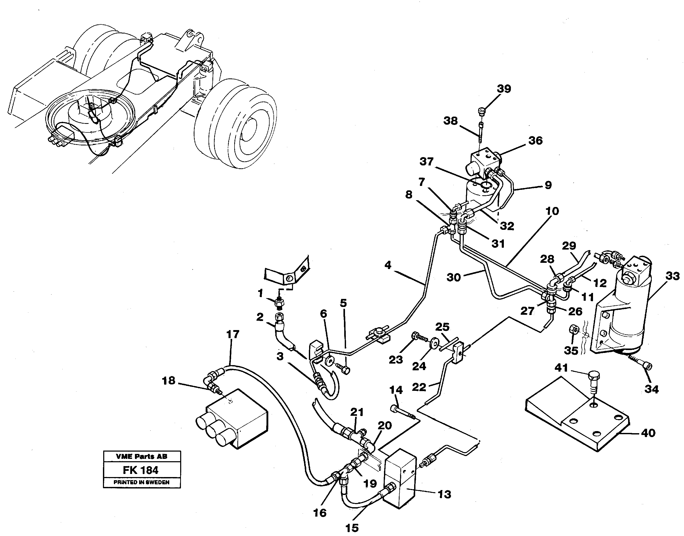 Oscillating system — volvo parts diagram