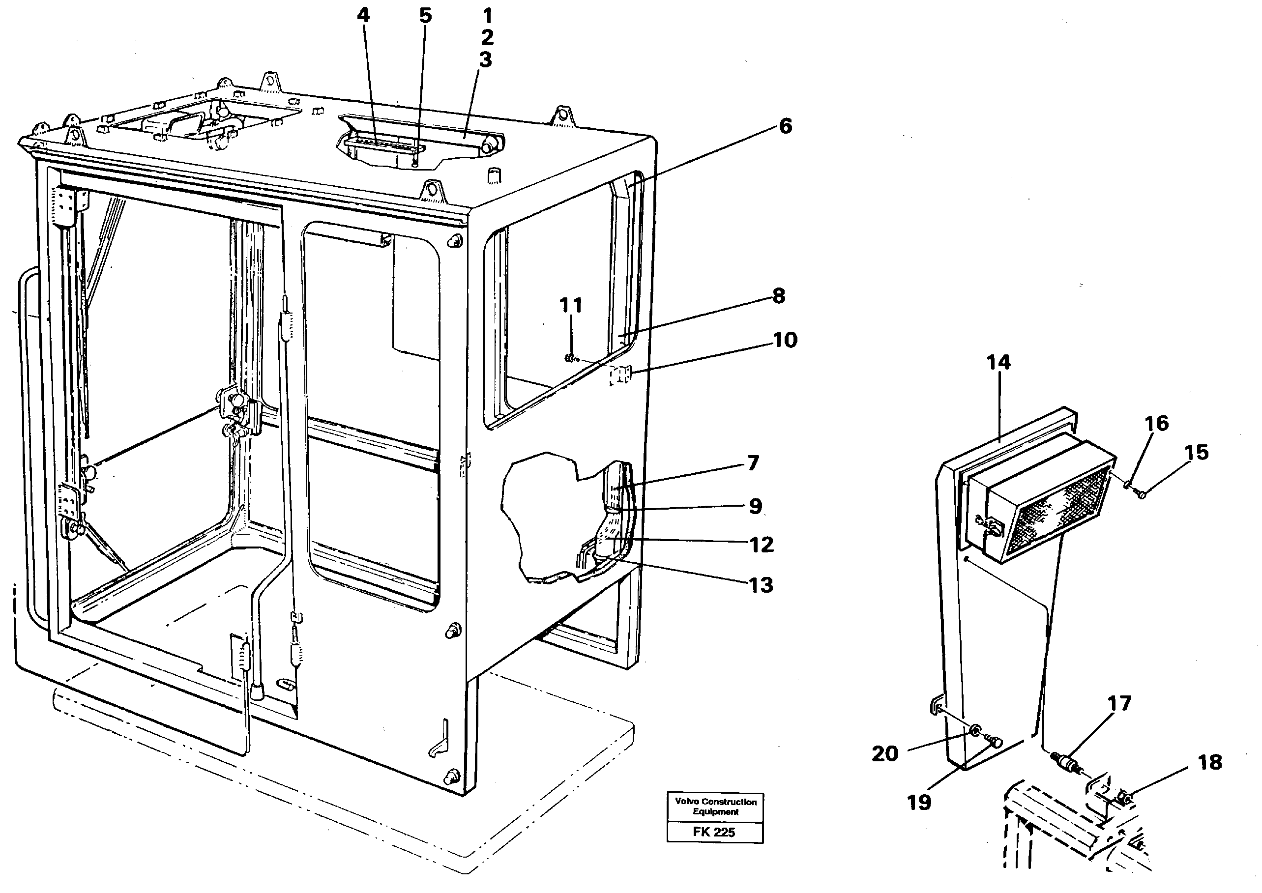 Air duct Cab — volvo parts diagram