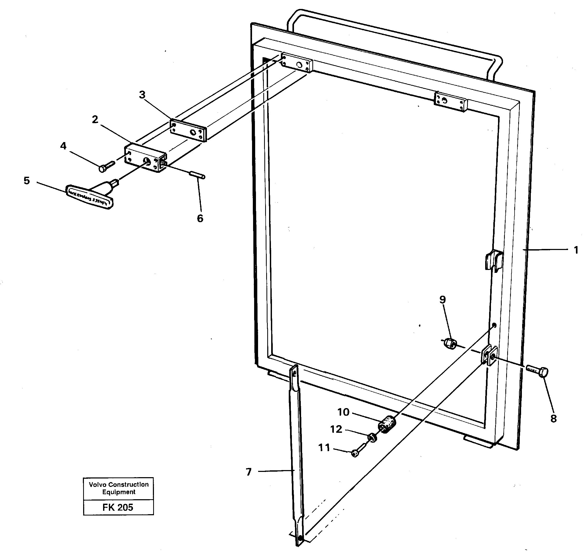 Hatch, slewing gear box — volvo parts diagram