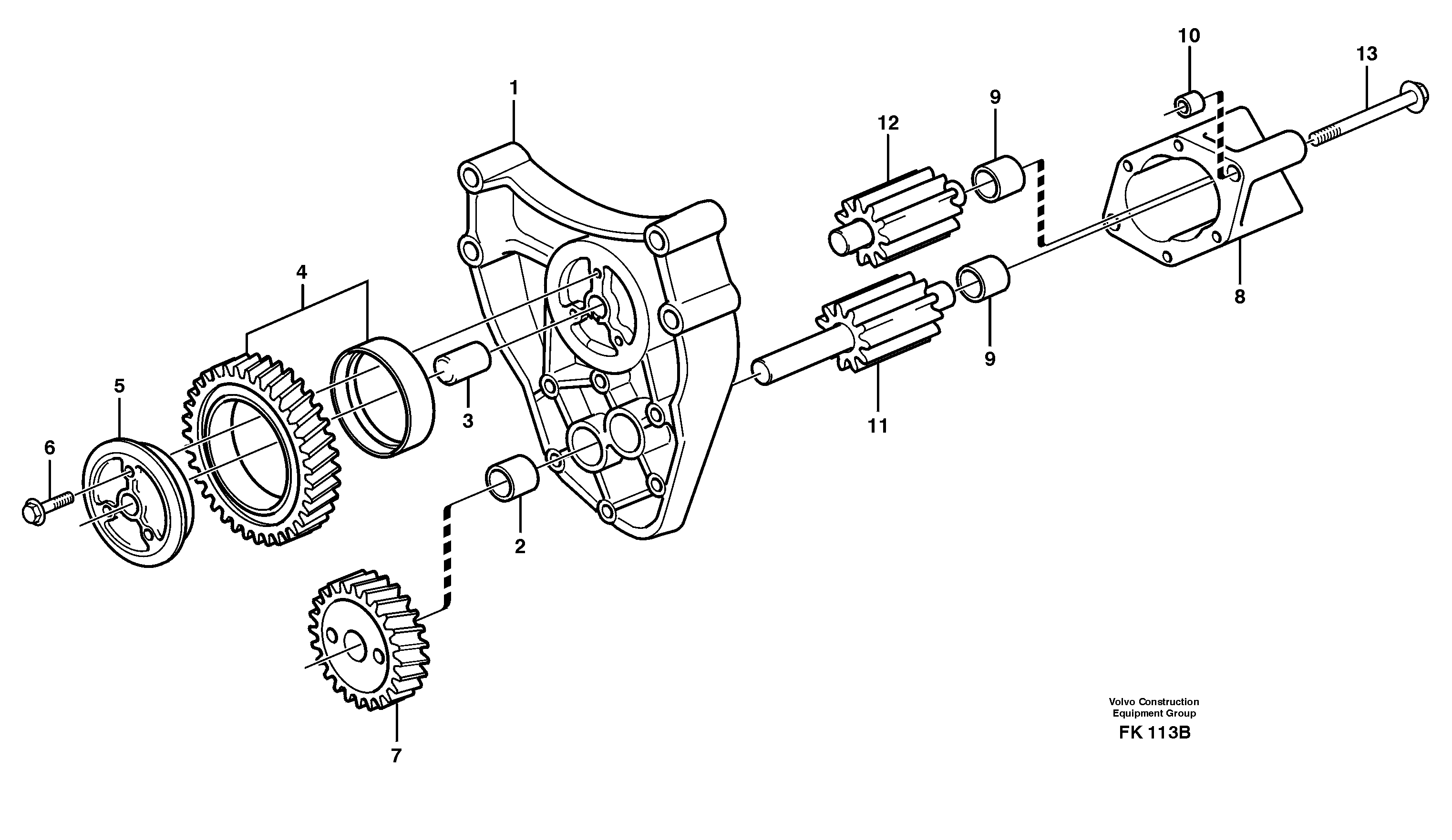 Oil pump — volvo parts diagram