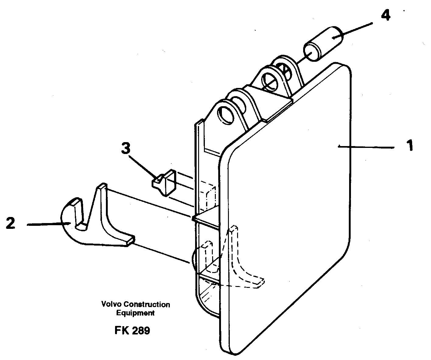 Hammer plate  14255386 — volvo parts diagram