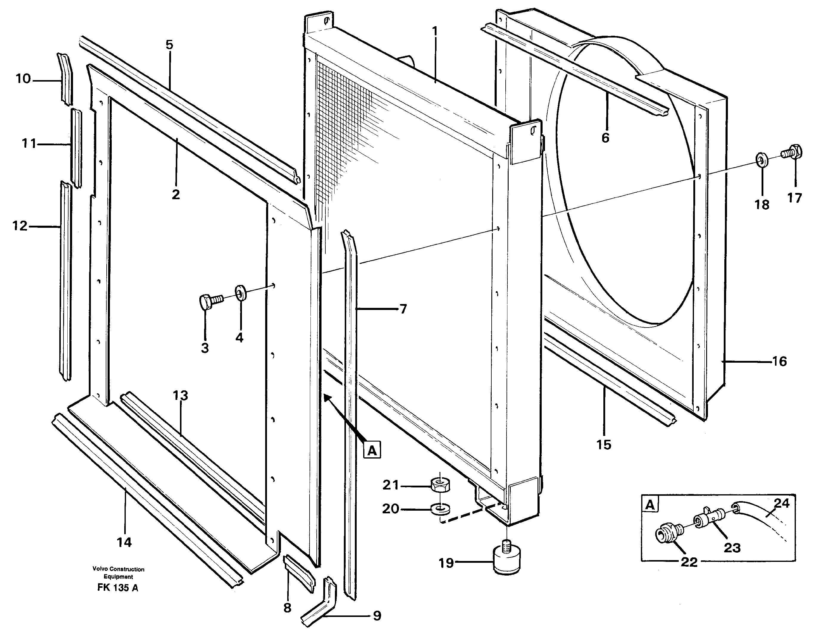 Radiator — volvo parts diagram