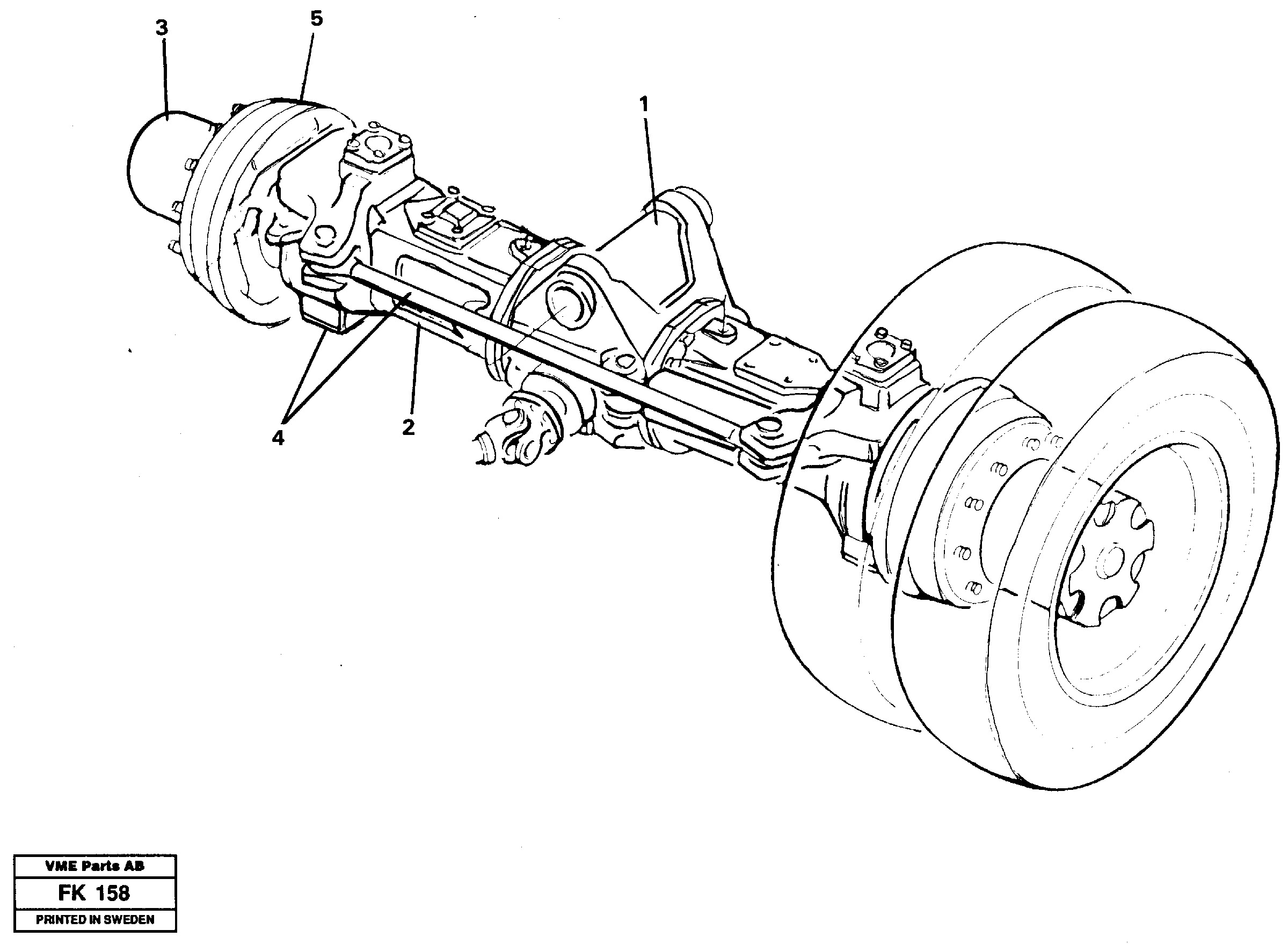 Front axle — volvo parts diagram