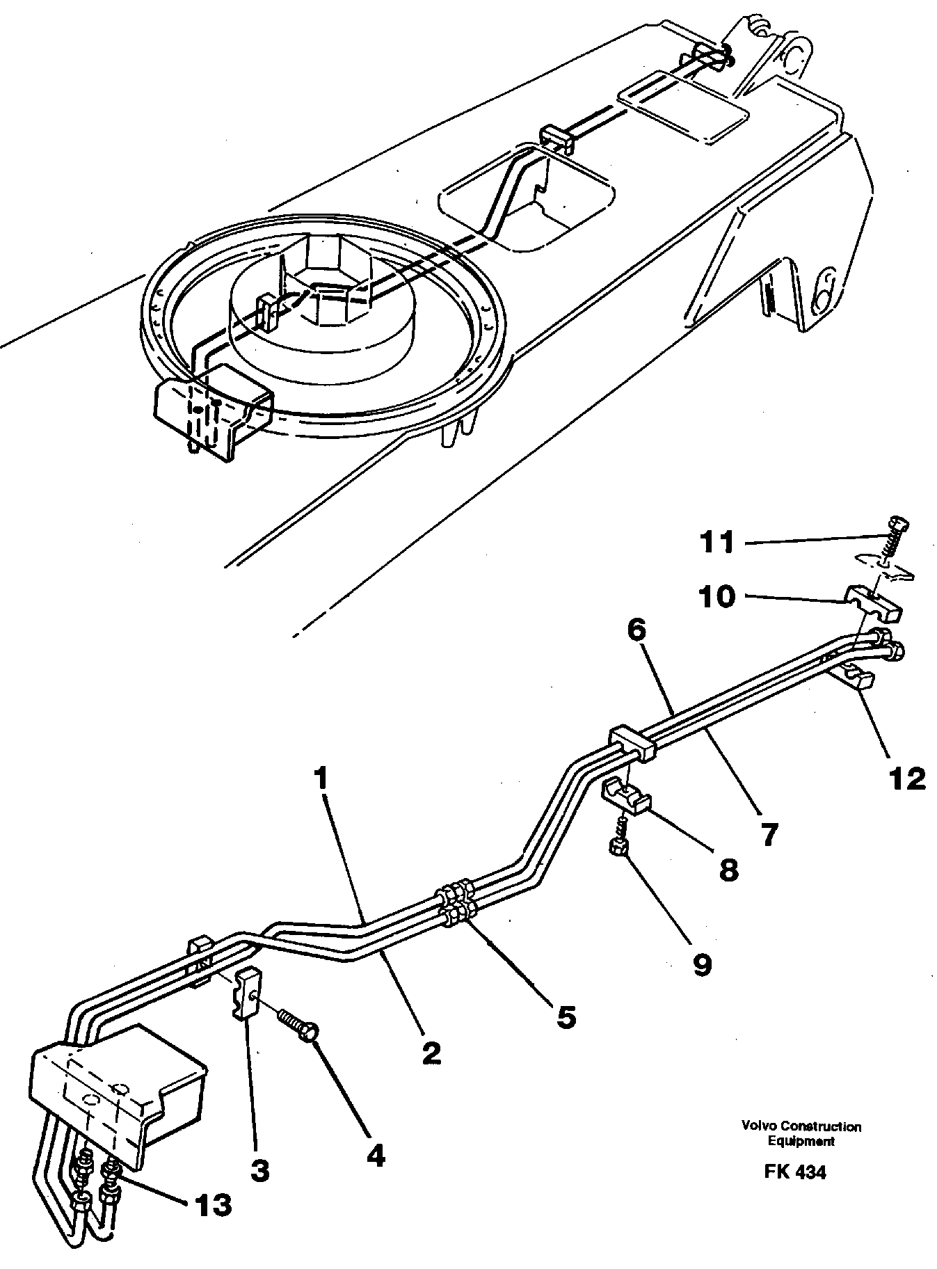 Dozer hydraulics, interior — volvo parts diagram
