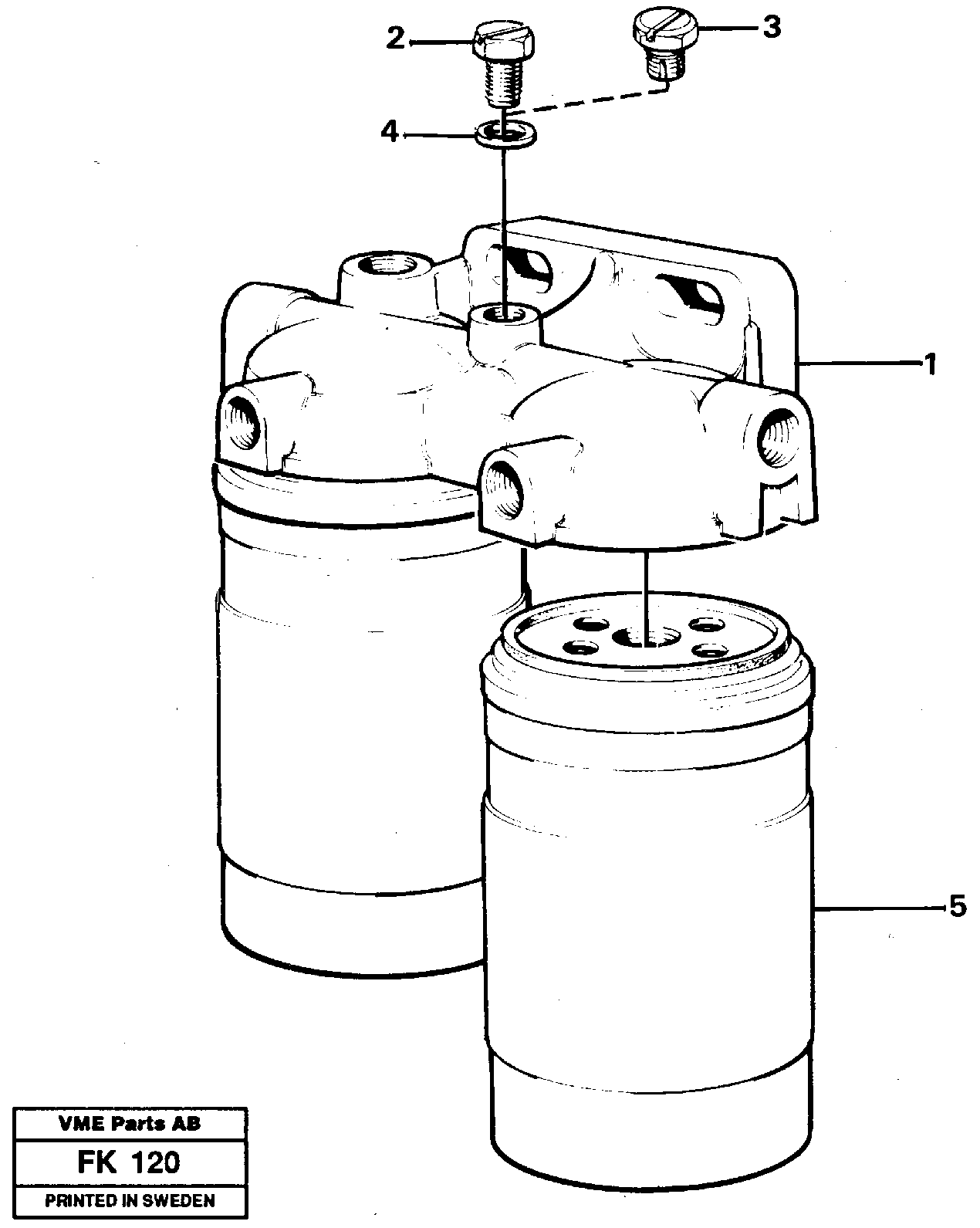 Fuel filter — volvo parts diagram