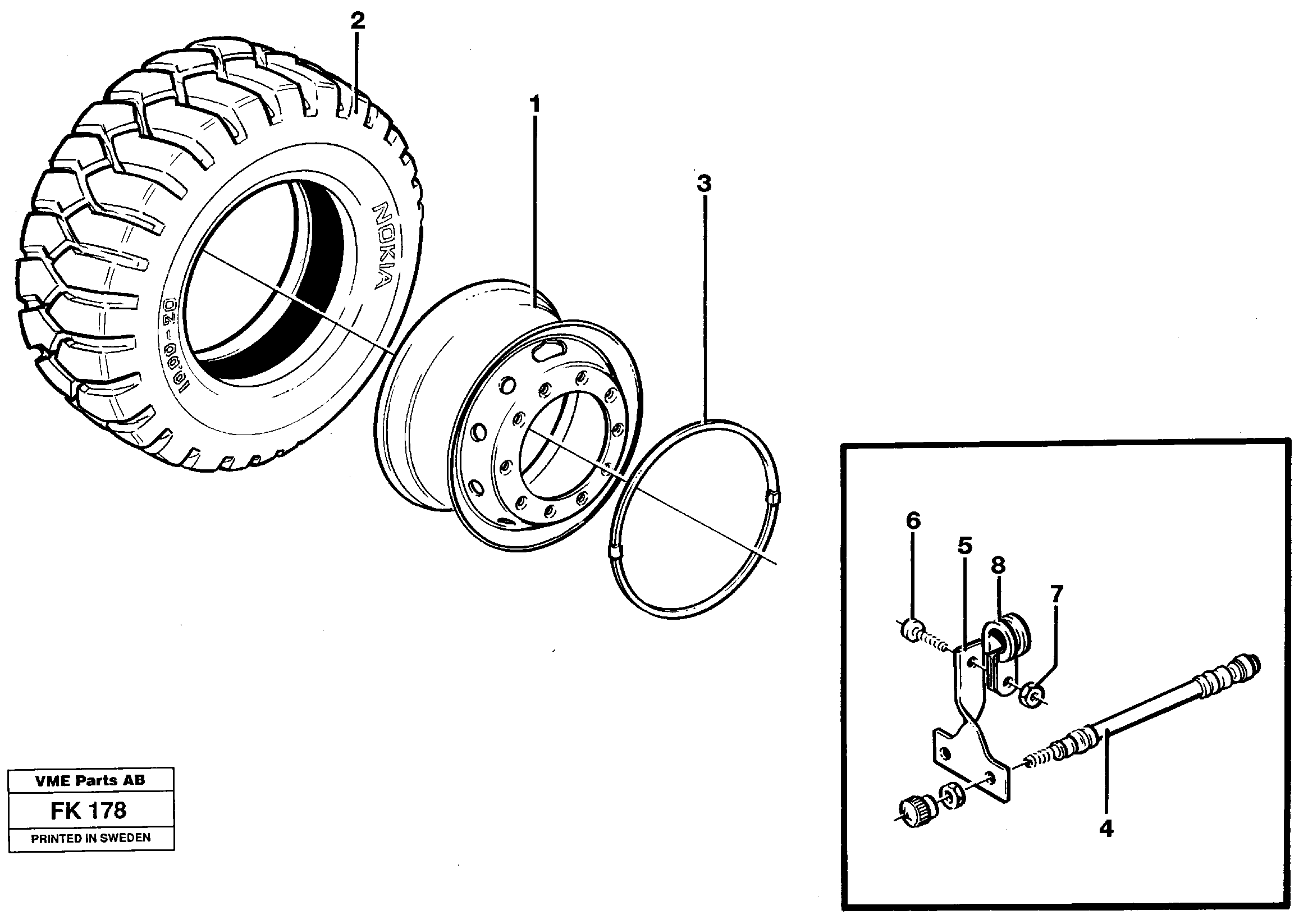 Wheel equipment — volvo parts diagram