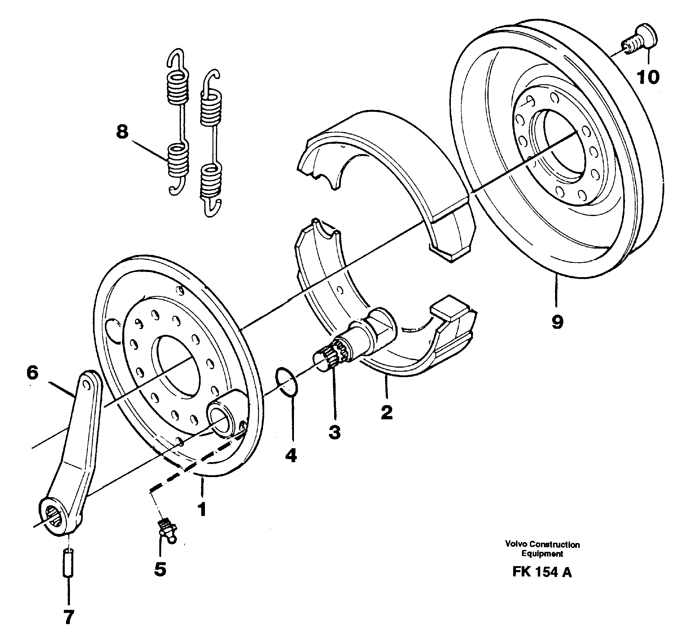 Universaljoint brake — volvo parts diagram