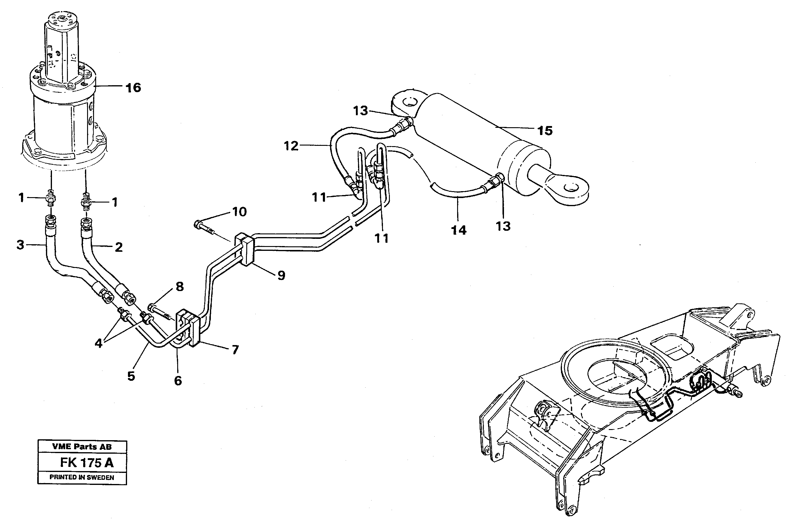 Steering system, undercarriage — volvo parts diagram