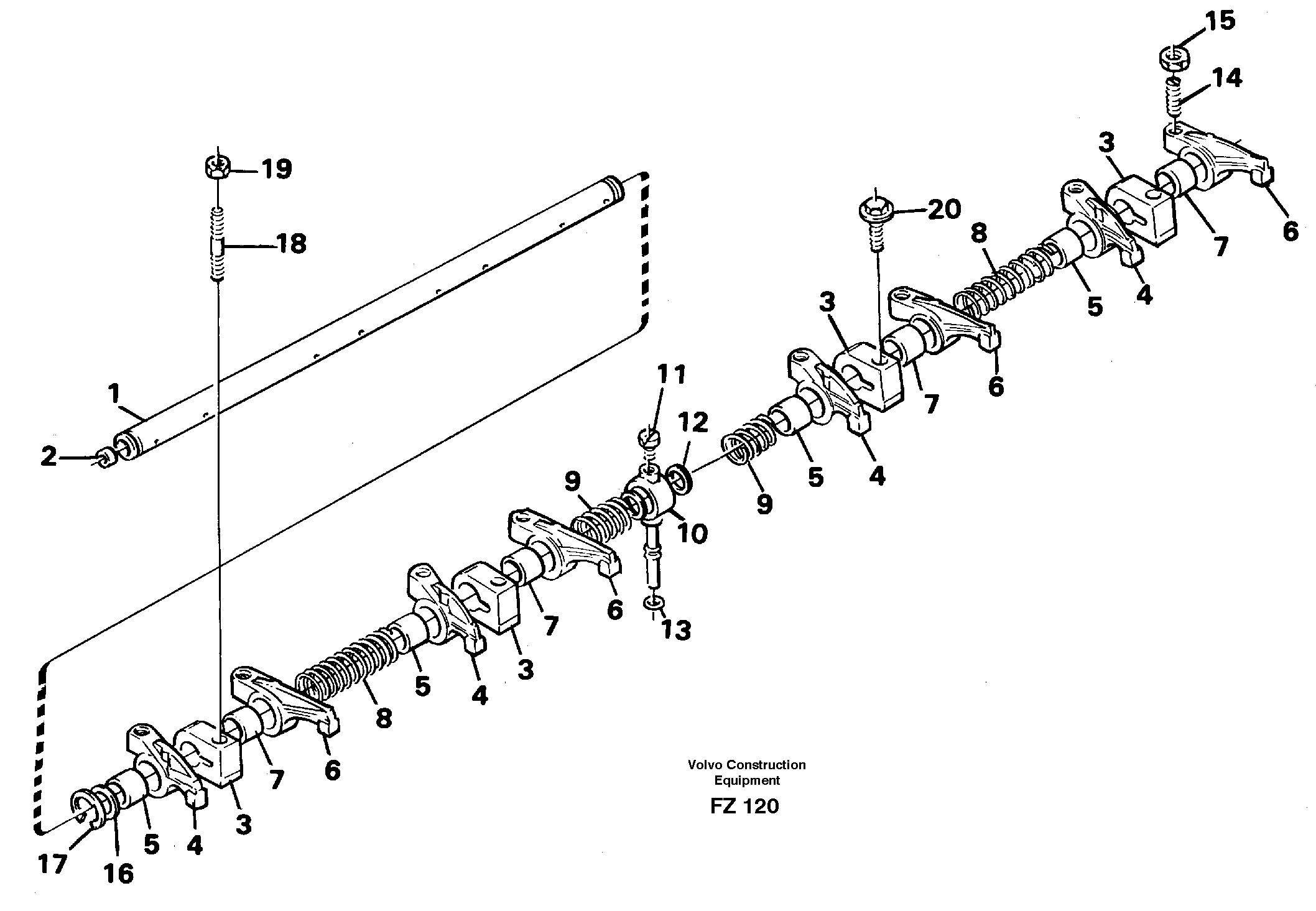 Valve mechanism — volvo parts diagram